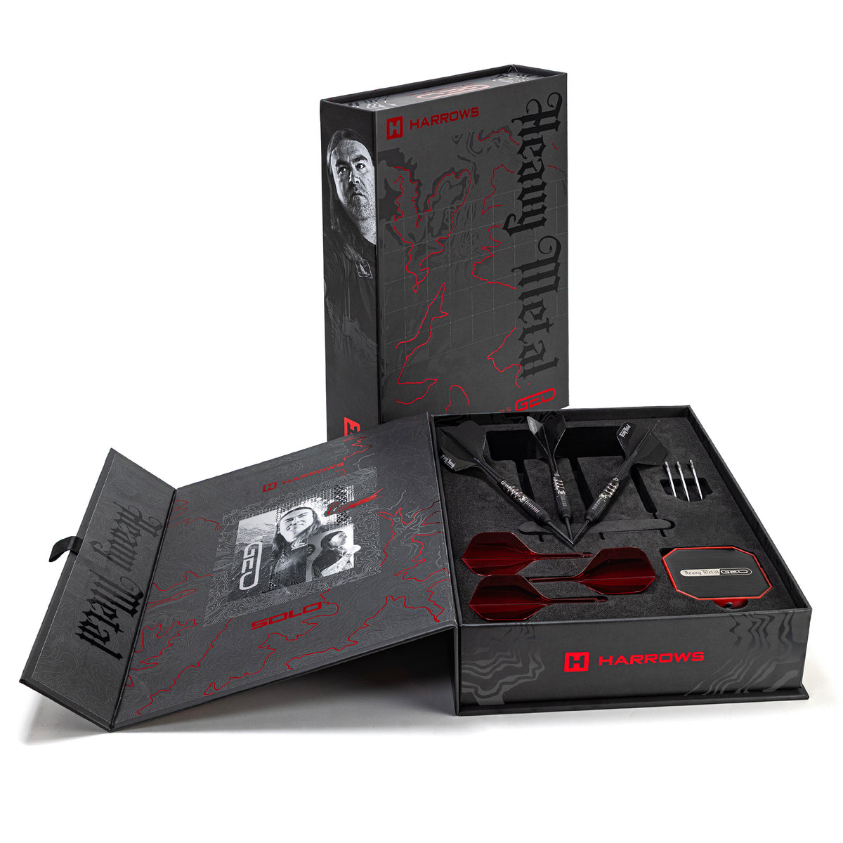 Harrows Ryan Searle Geo - 90% Tungsten Quick Points Darts - 22g - 32g