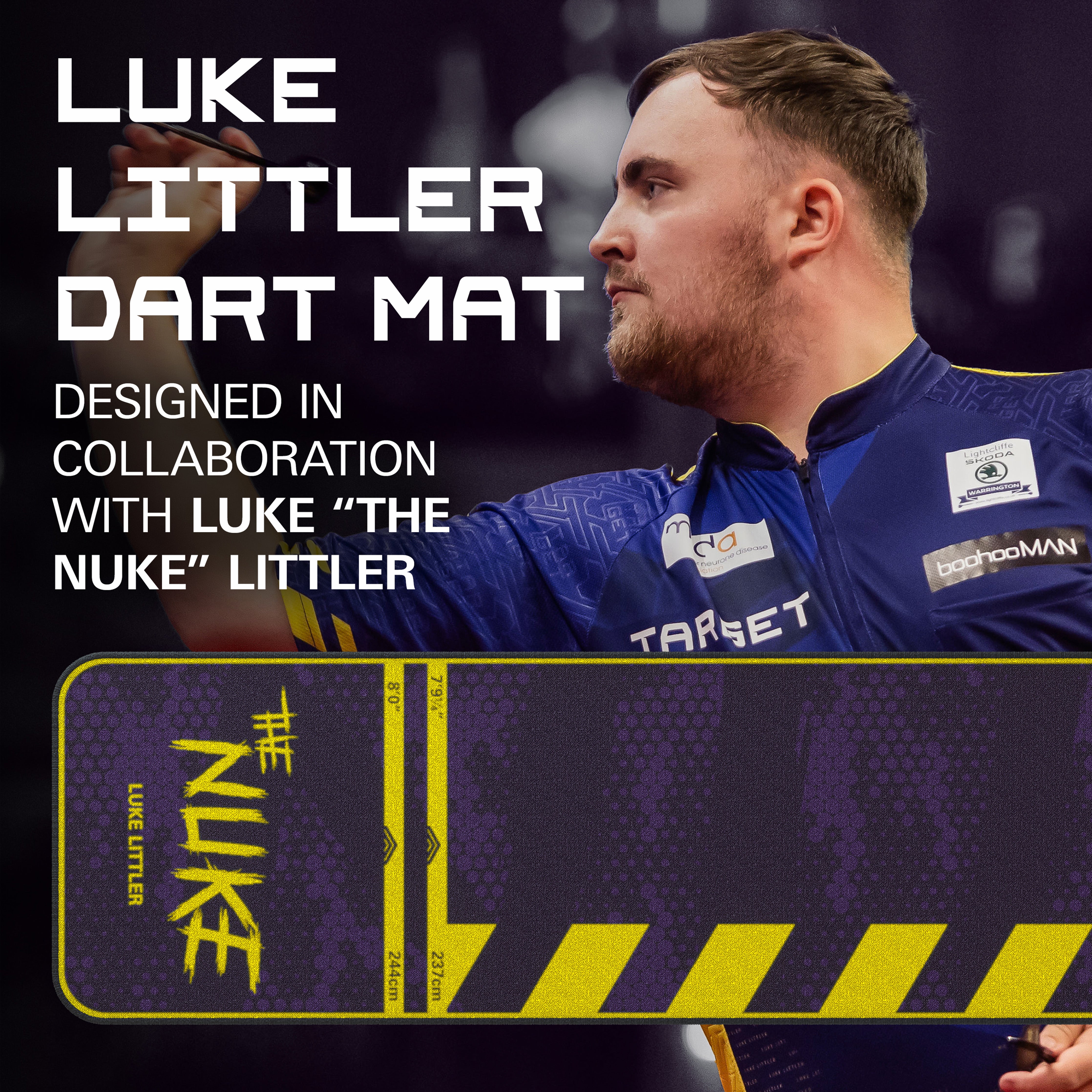 Target Luke 'The Nuke' Littler Dart Mat 2024