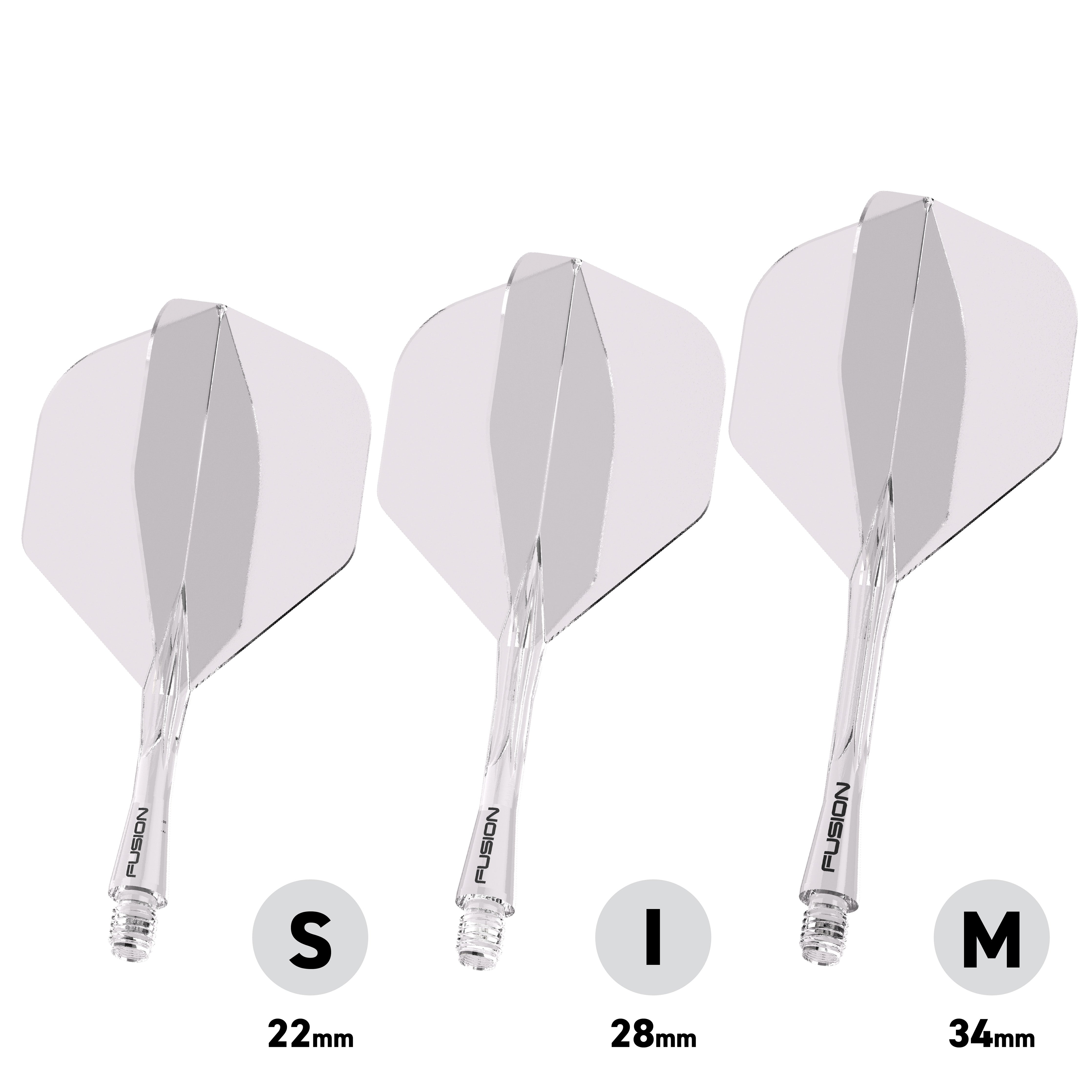 Winmau Fusion Integrated Flight & Shaft System - No2 - Clear