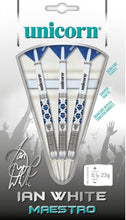 Unicorn Maestro Ian 'The Diamond' White Phase 2 - Steel Tip Darts - 90% Tungsten - 23g