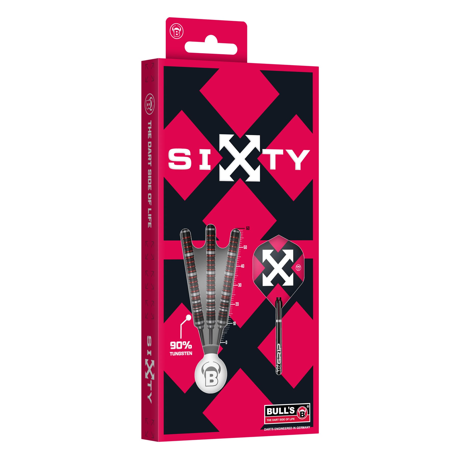 BULL'S Sixty S2 - 90%Tungsten Steel Tip Darts - 21g 23g 25g