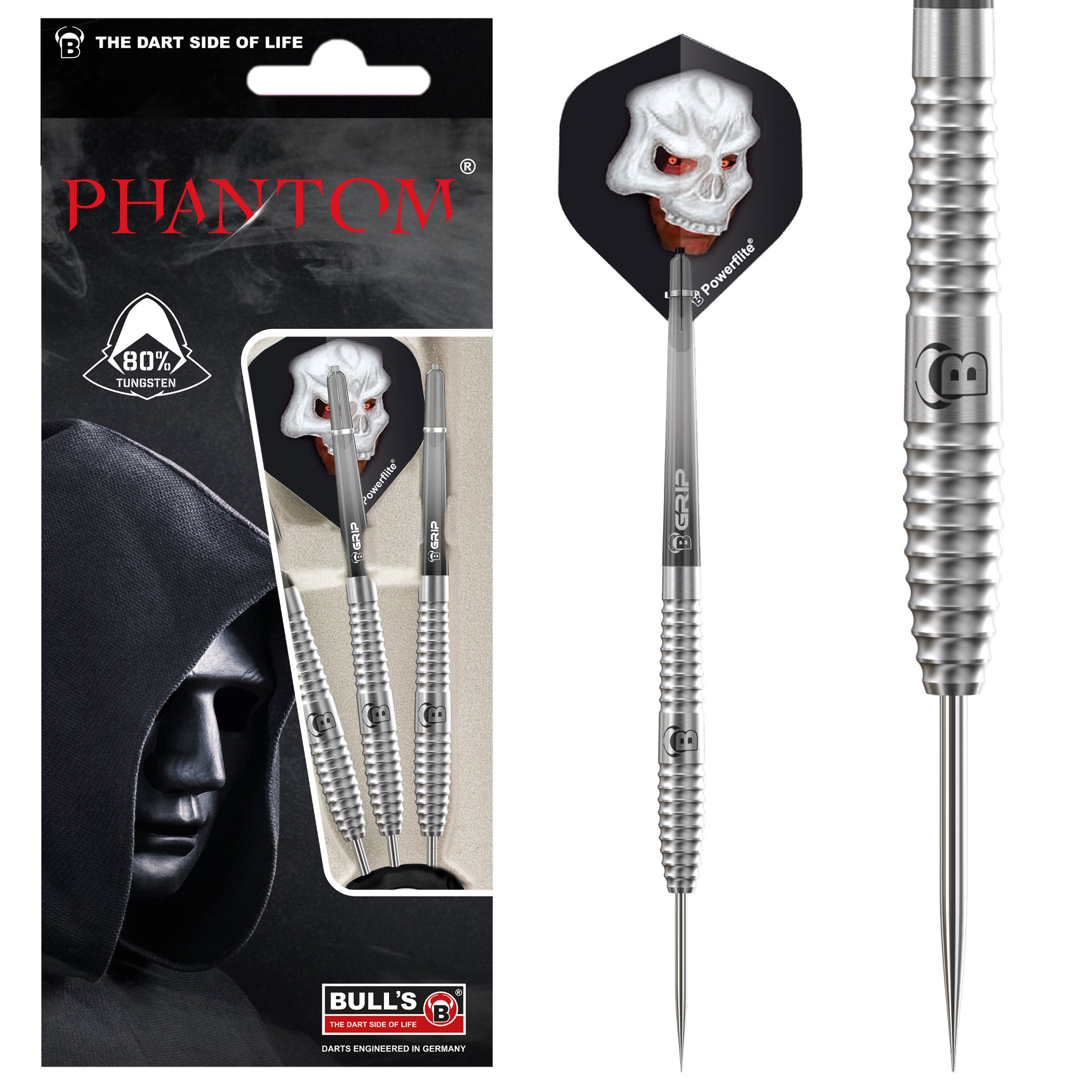 BULL'S Phantom PT3 Steel Tip Darts - 25g