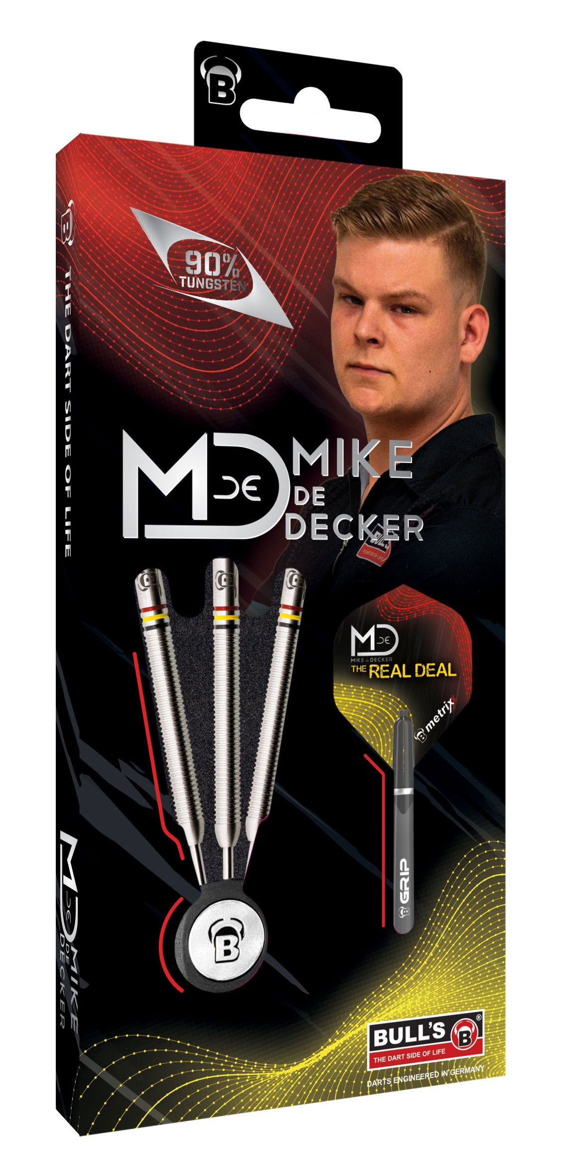 BULL'S Mike de Decker Steel Tip Darts - 22g 24g 26g