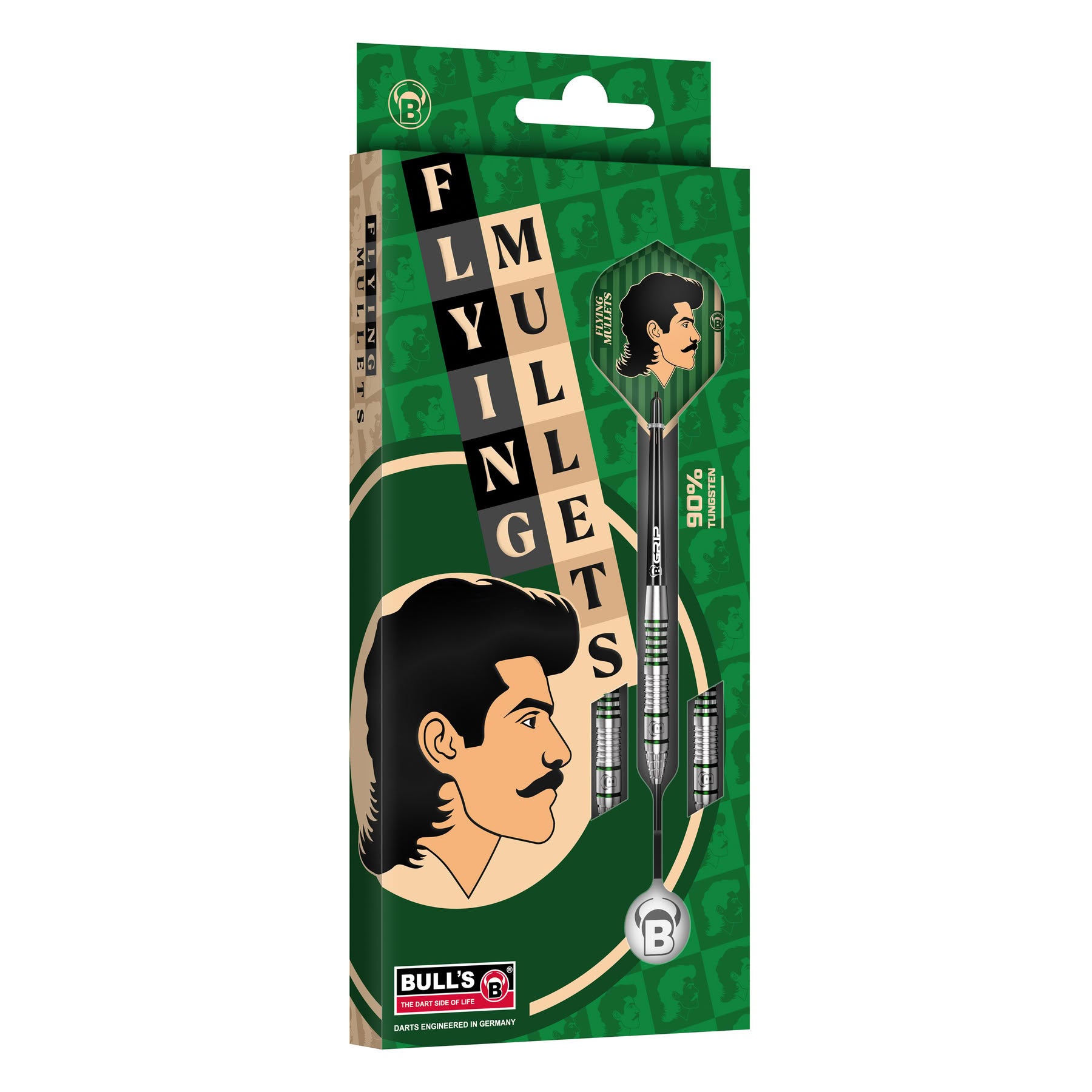 BULL'S Flying Mullet - 90%Tungsten Steel Tip Darts - 21g 23g