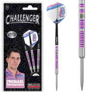 BULL'S Challenger Steeldart M. Unterbuchner Steel Tip Darts - 90% Tungsten - 24g