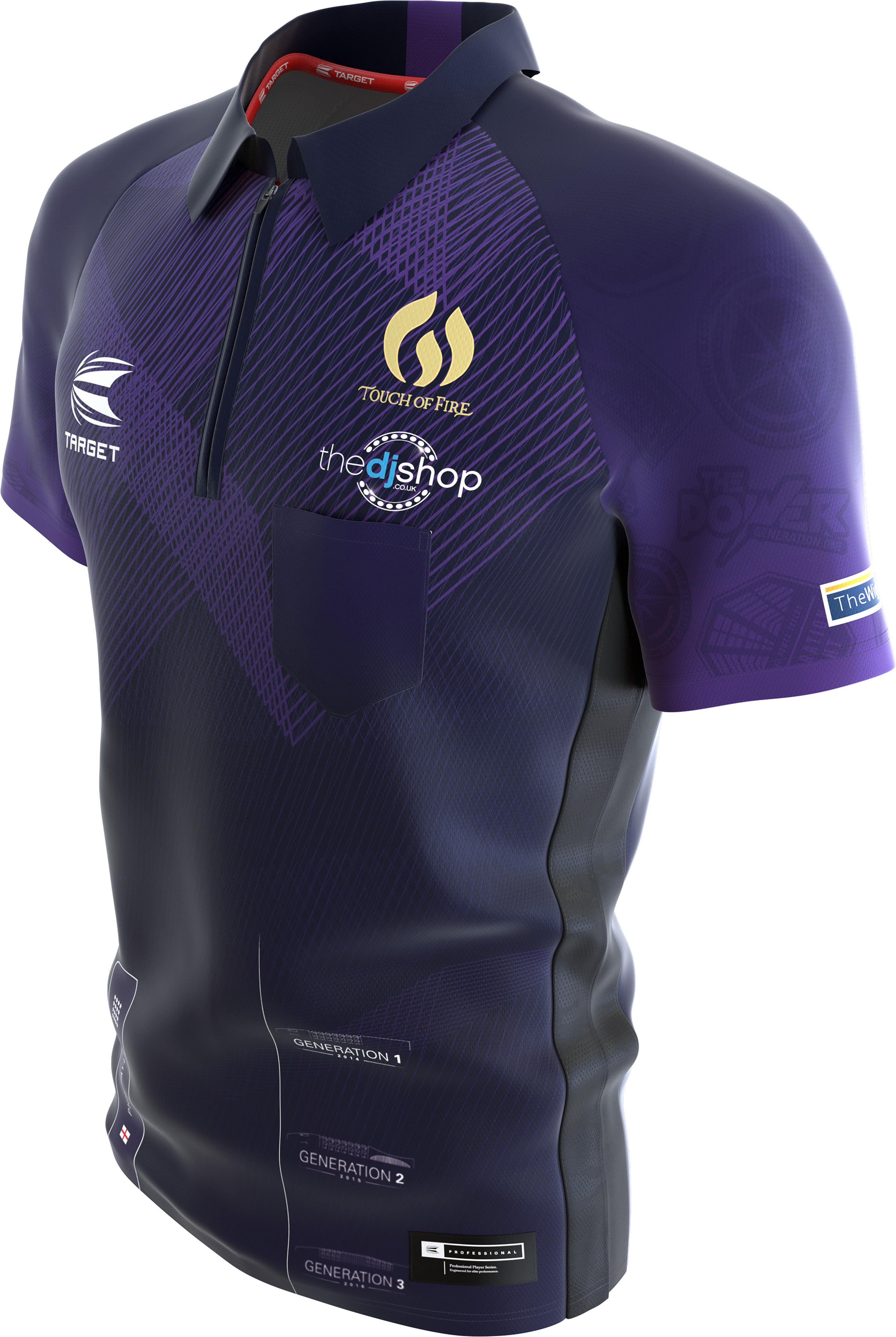 Target Phil Taylor - The Power - Coolplay - Collared - Dart Shirt - XSmall - 5XL