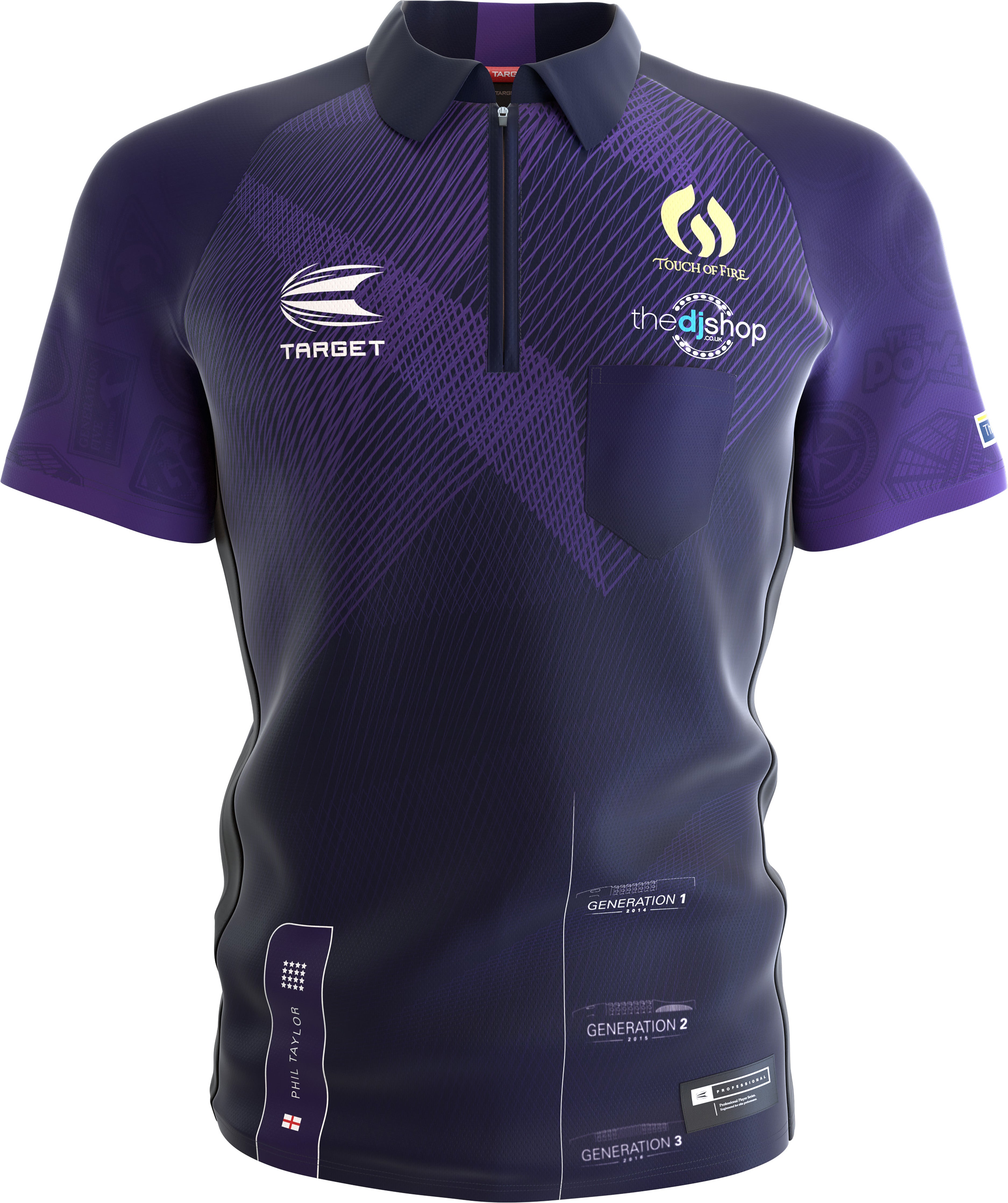 Target Phil Taylor - The Power - Coolplay - Collared - Dart Shirt - XSmall - 5XL