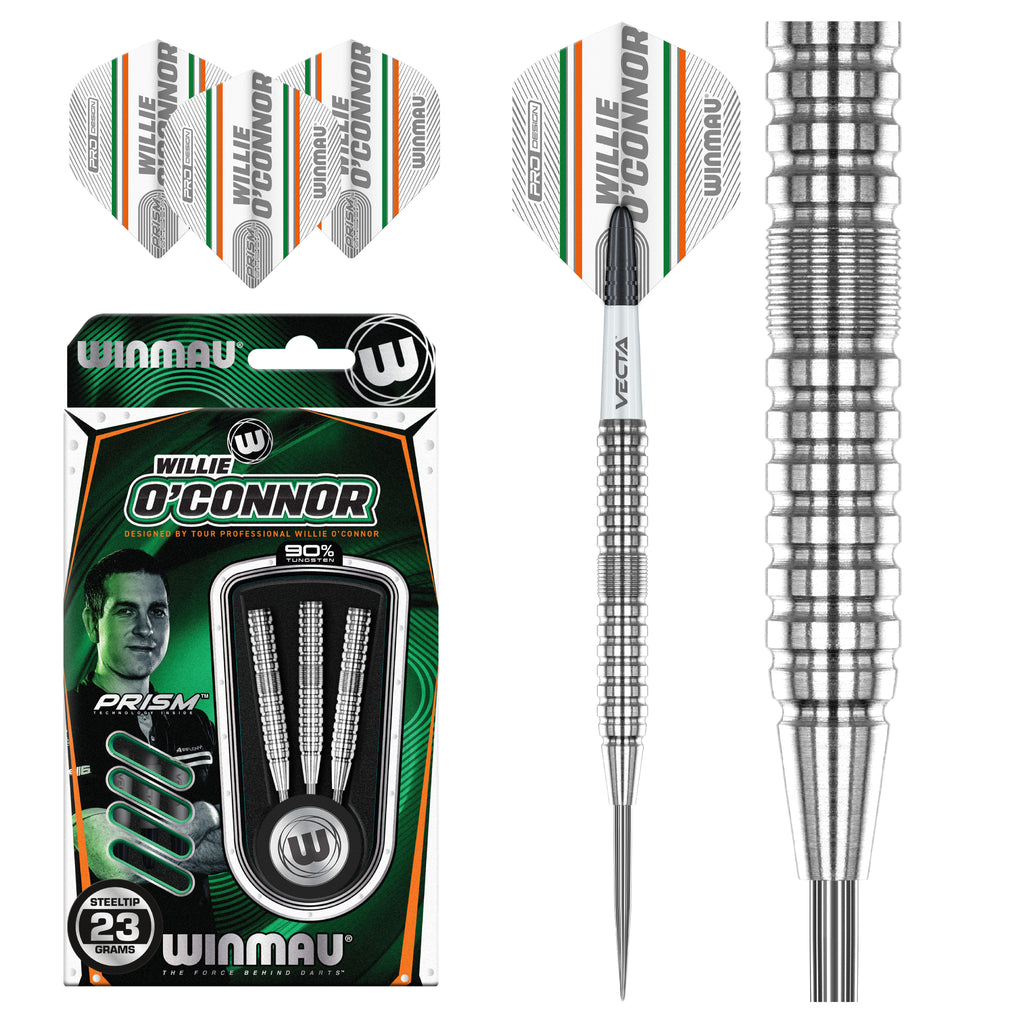 Winmau Willie O Connor - The Magpie - 90 Tungsten Darts - 23g