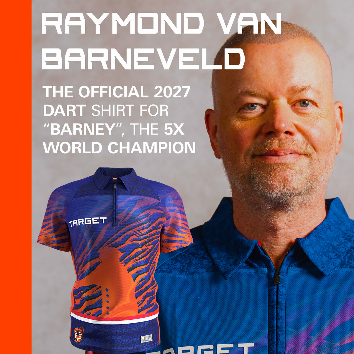 Target Raymond Van Barneveld - RVB - Dart Shirt - 2027 - Small - 4XL