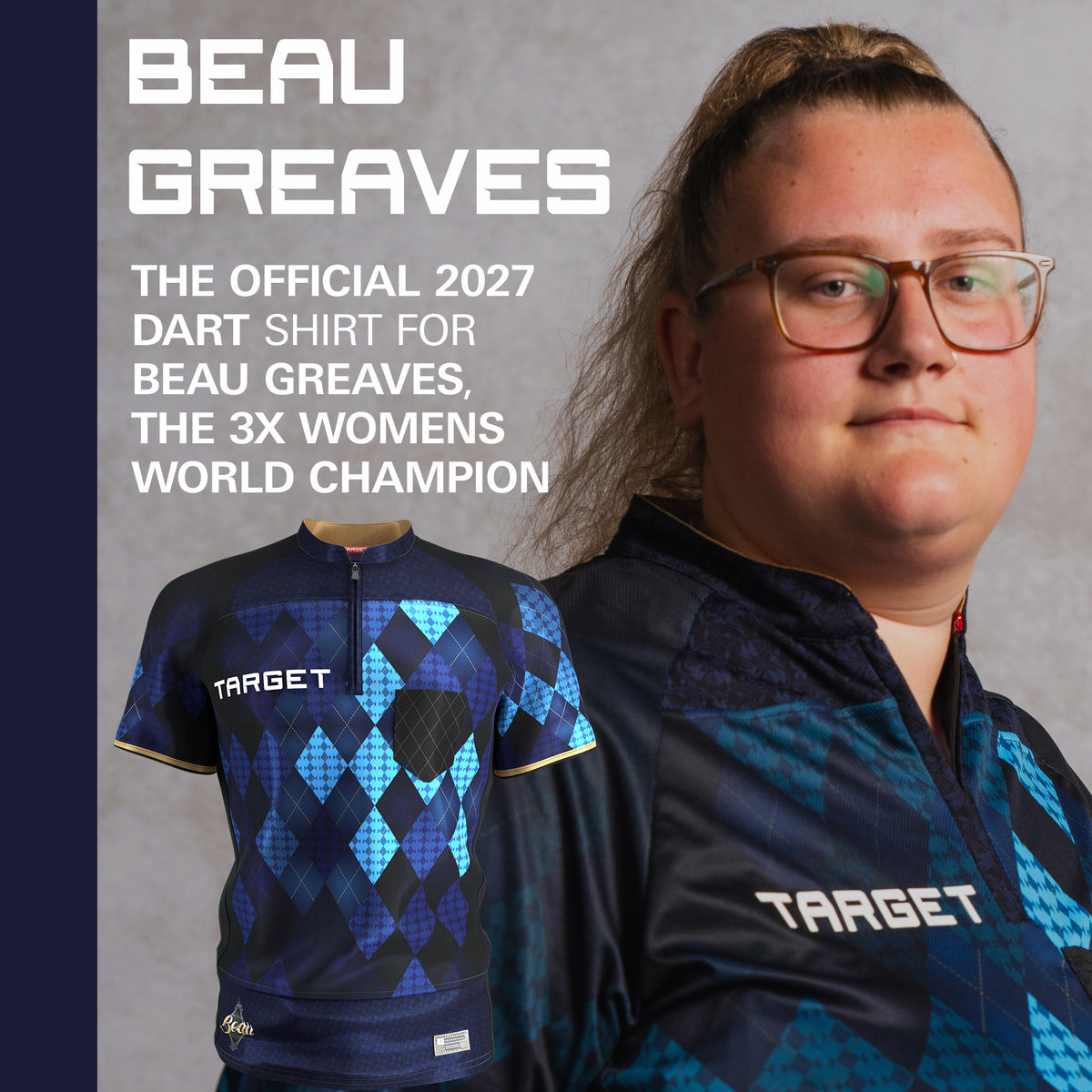 Target Beau Greaves - Beau 'n' Arrow - Dart Shirt - 2027 - Small - 4XL