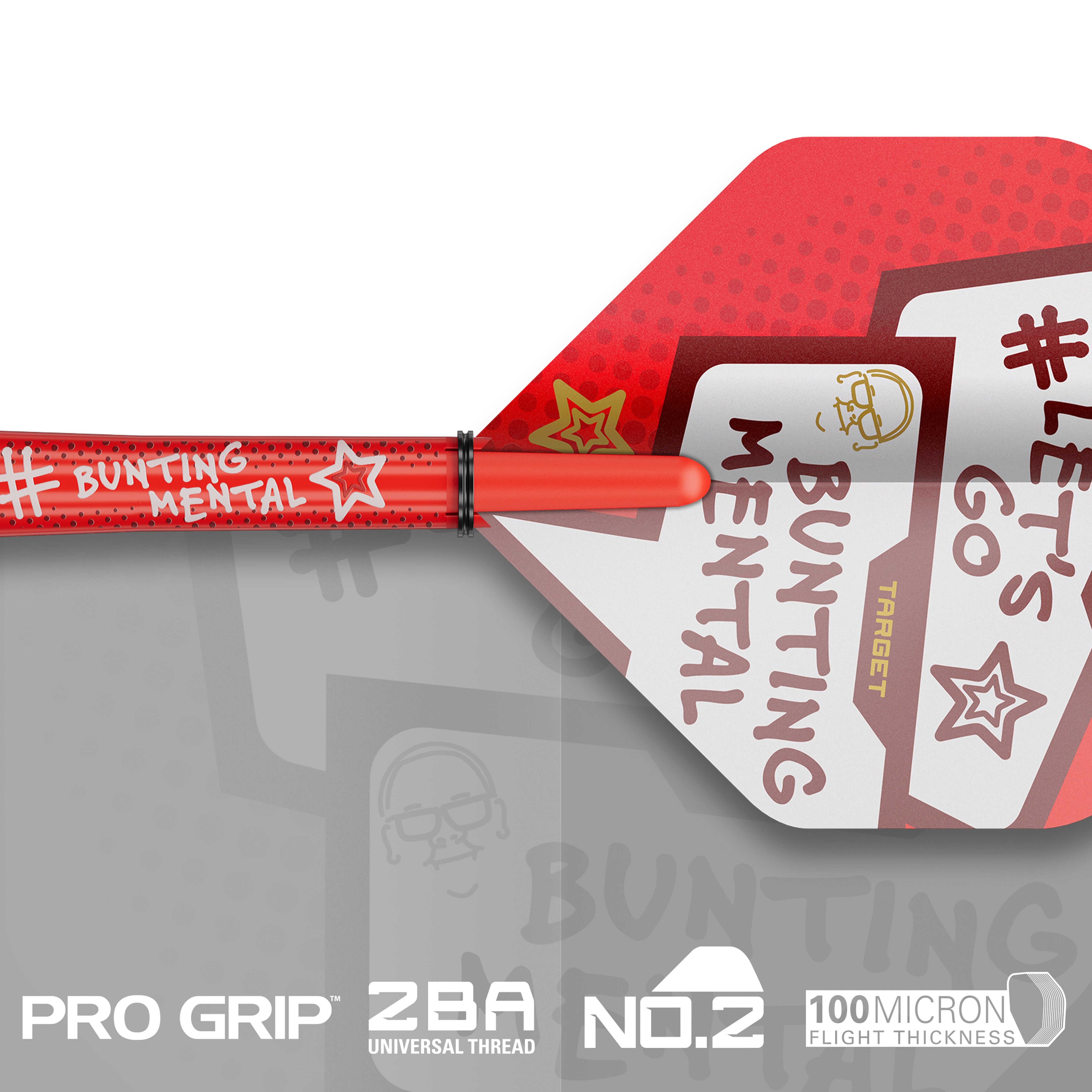 Target Steven 'The Bullet' Bunting No2 Flight & Stem Kit 2024