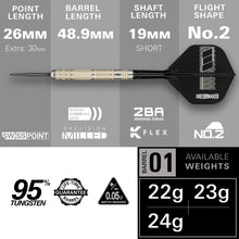 Target Dimitri Van Den Bergh 95K - 95% Tungsten Darts - 22g 23g 24g