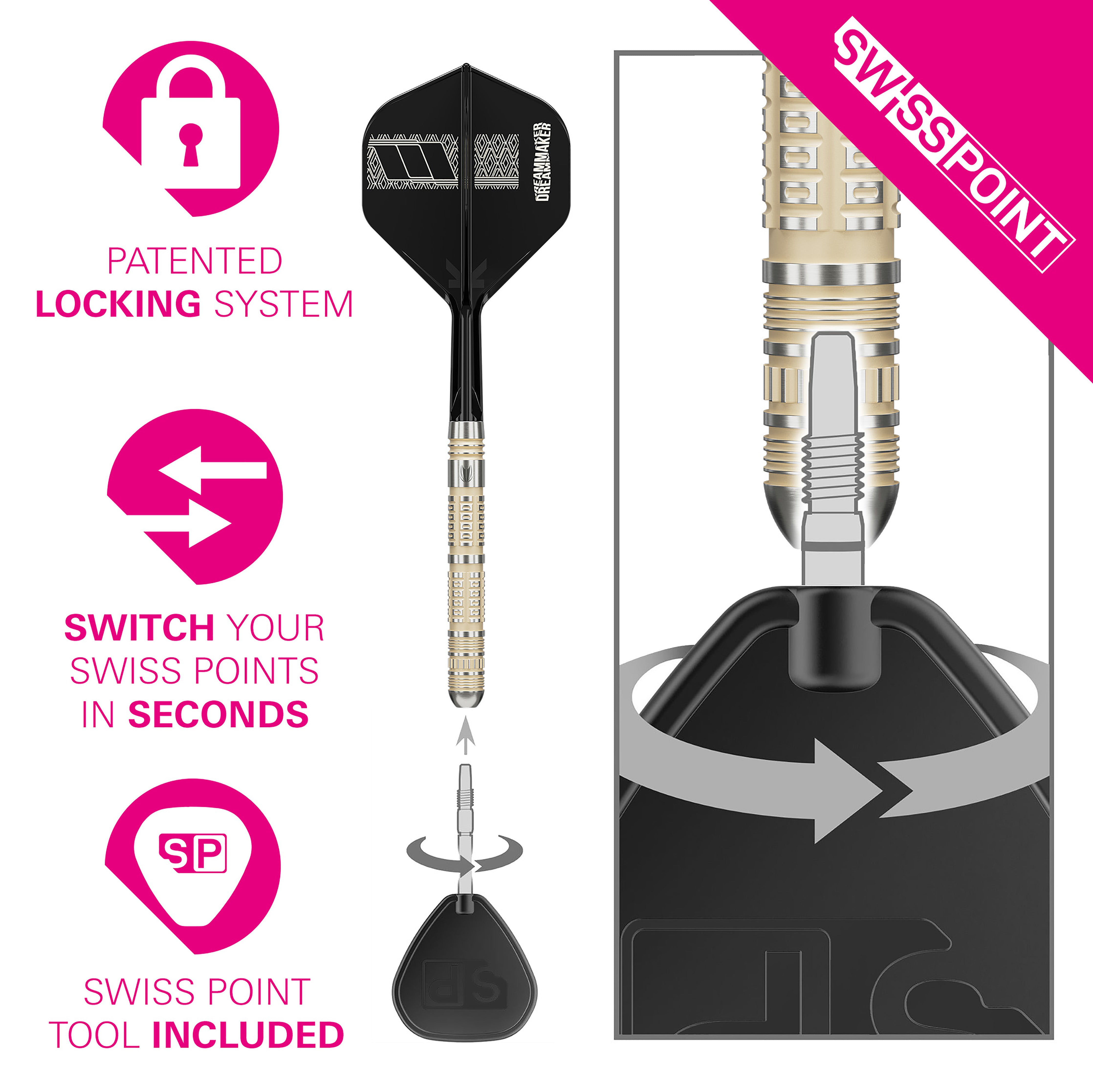 Target Dimitri Van Den Bergh 95K - 95% Tungsten Darts - 22g 23g 24g
