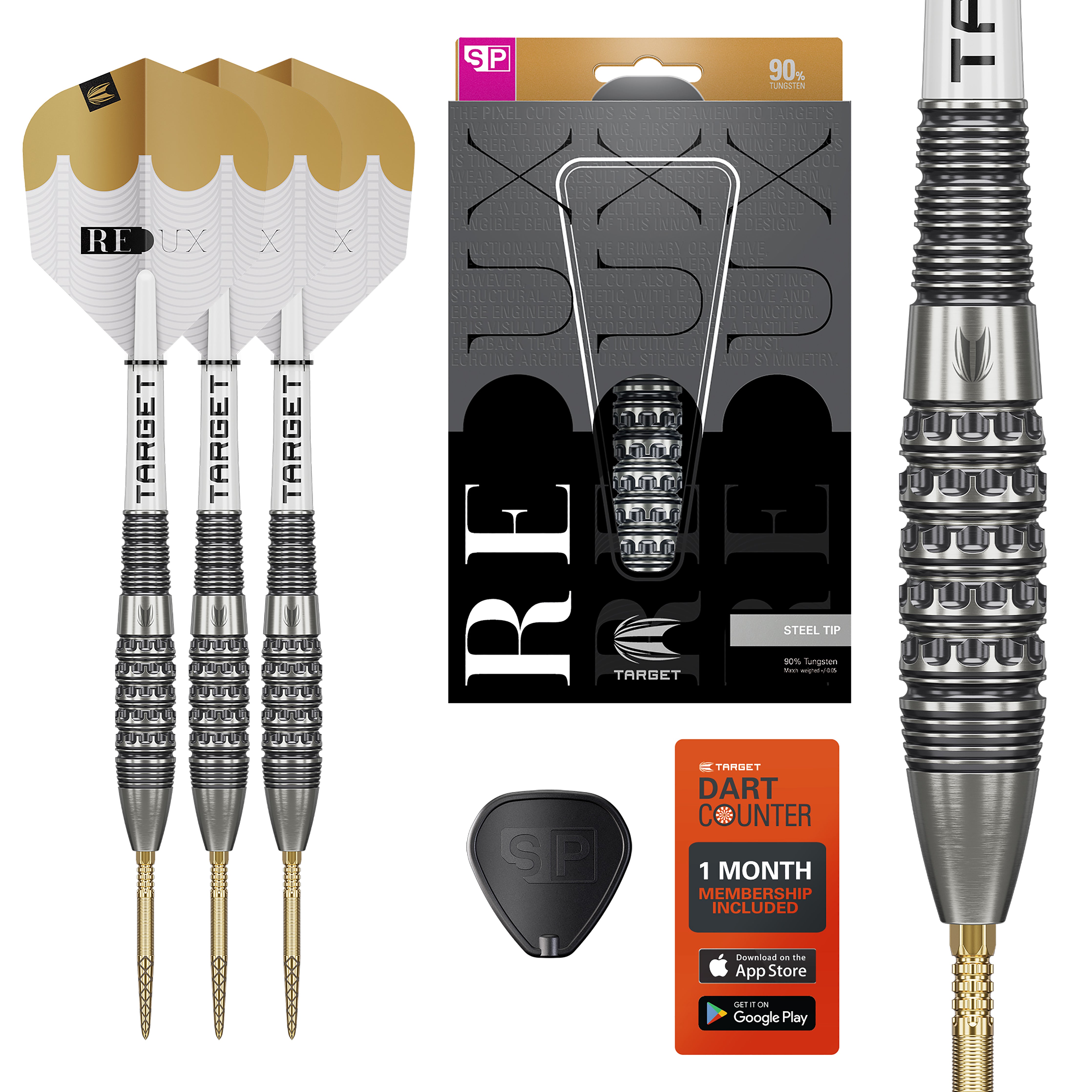 Target Redux 02 - 90% Tungsten Darts - Swiss Points - 22g 23g 24g 25g