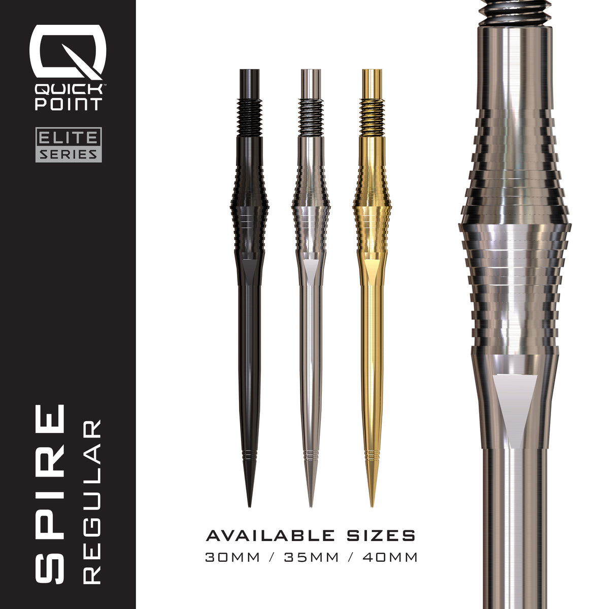 Harrows Spire - Elite Series Quick Point - 30mm 35mm 40mm