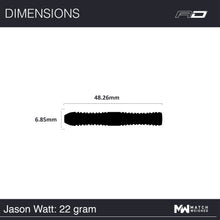 Red Dragon Jason Watt Steel Tip Darts - 90% Tungsten - 22g