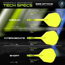 Winmau Fusion Integrated Flight & Shaft System - No6 - Yellow