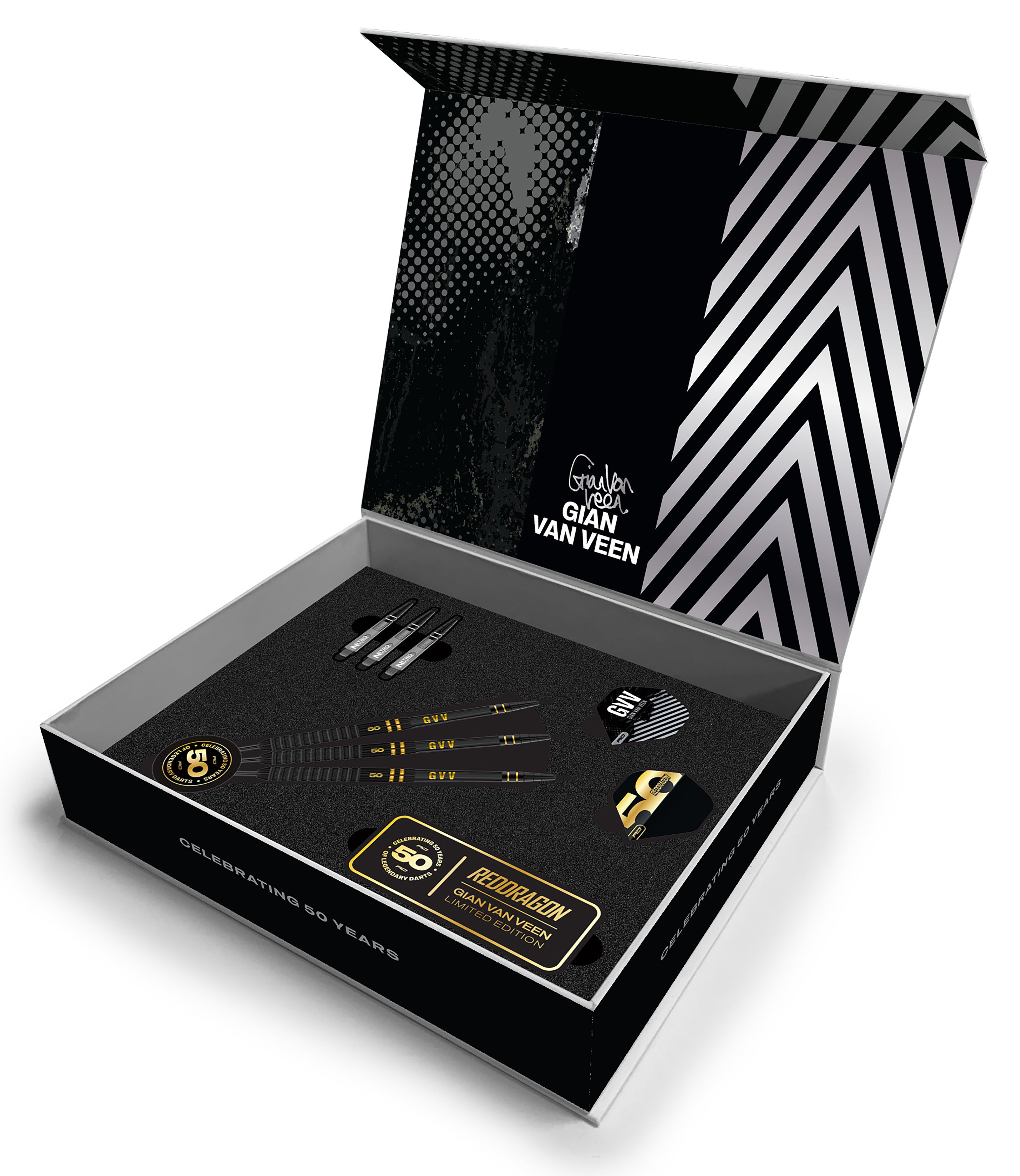 Red Dragon Gian Van Veen - 50 Years Player Edition - 90% Tungsten Darts - 21g