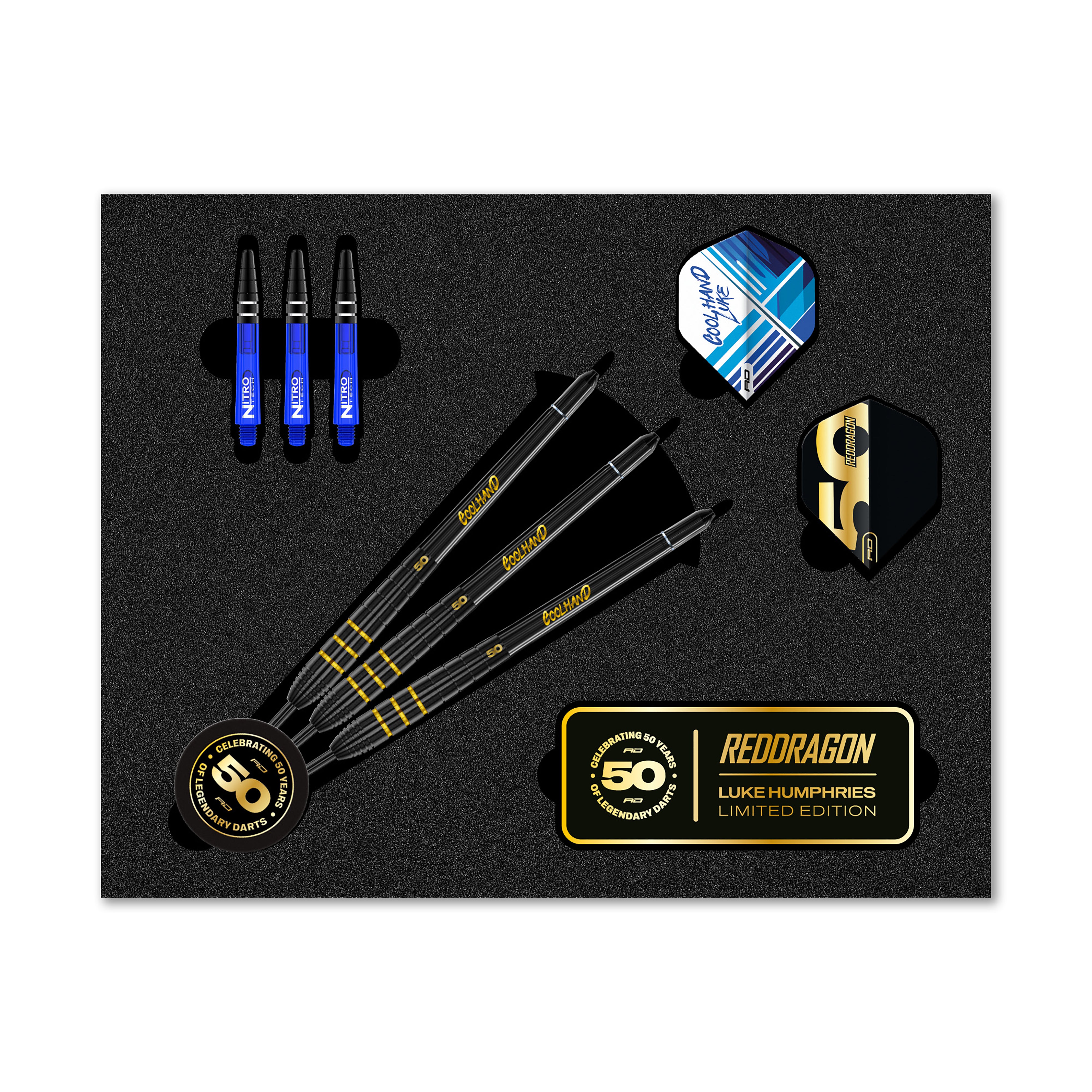 Red Dragon Luke Humphries - 50 Years Player Edition - 90% Tungsten Darts - 22g