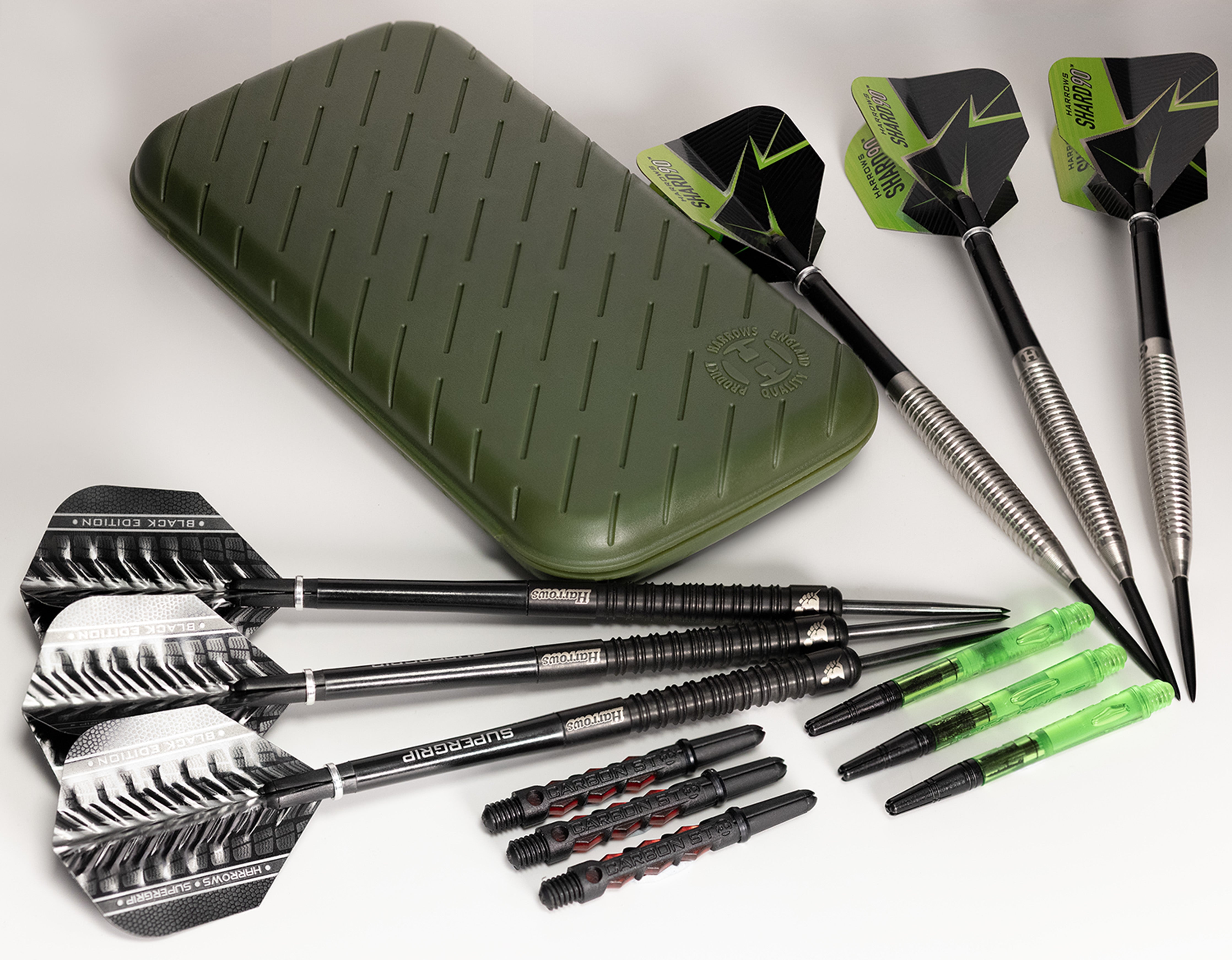 Harrows Slimcase Darts Case - Green