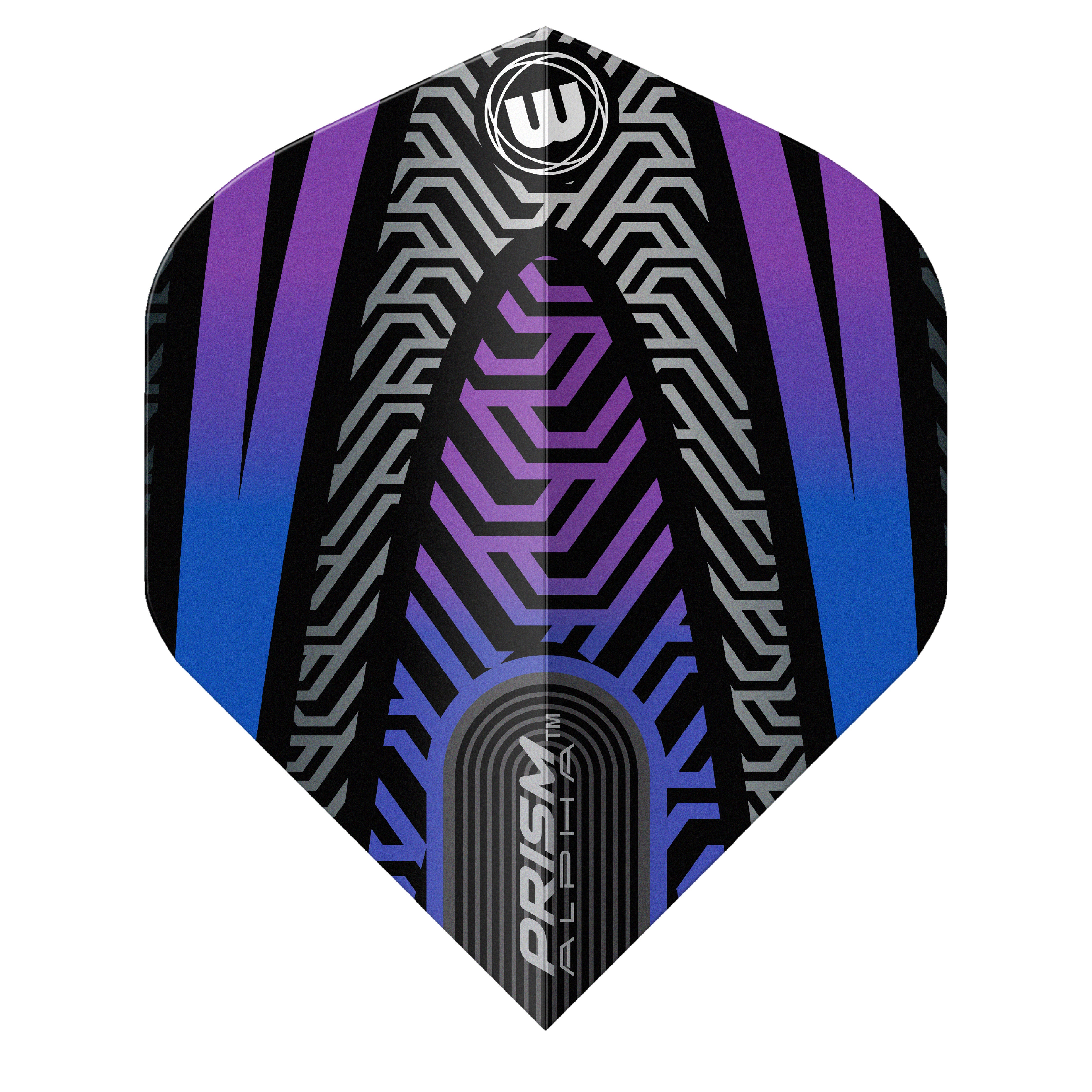 Winmau Prism Alpha Extra Thick Dart Flights - Standard No2 - Black & Purple
