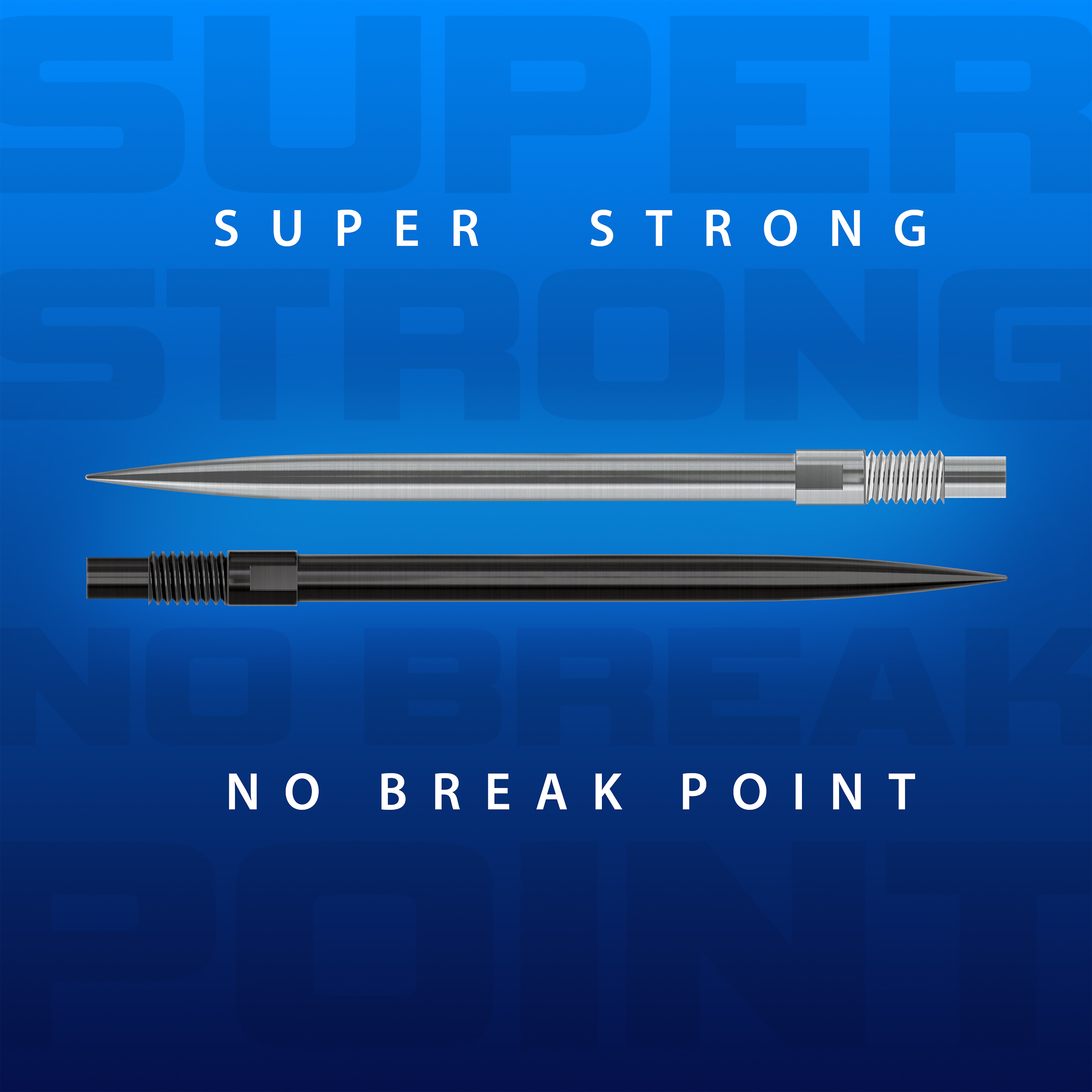 Harrows Quick Points - Silver - 30mm 35mm 40mm