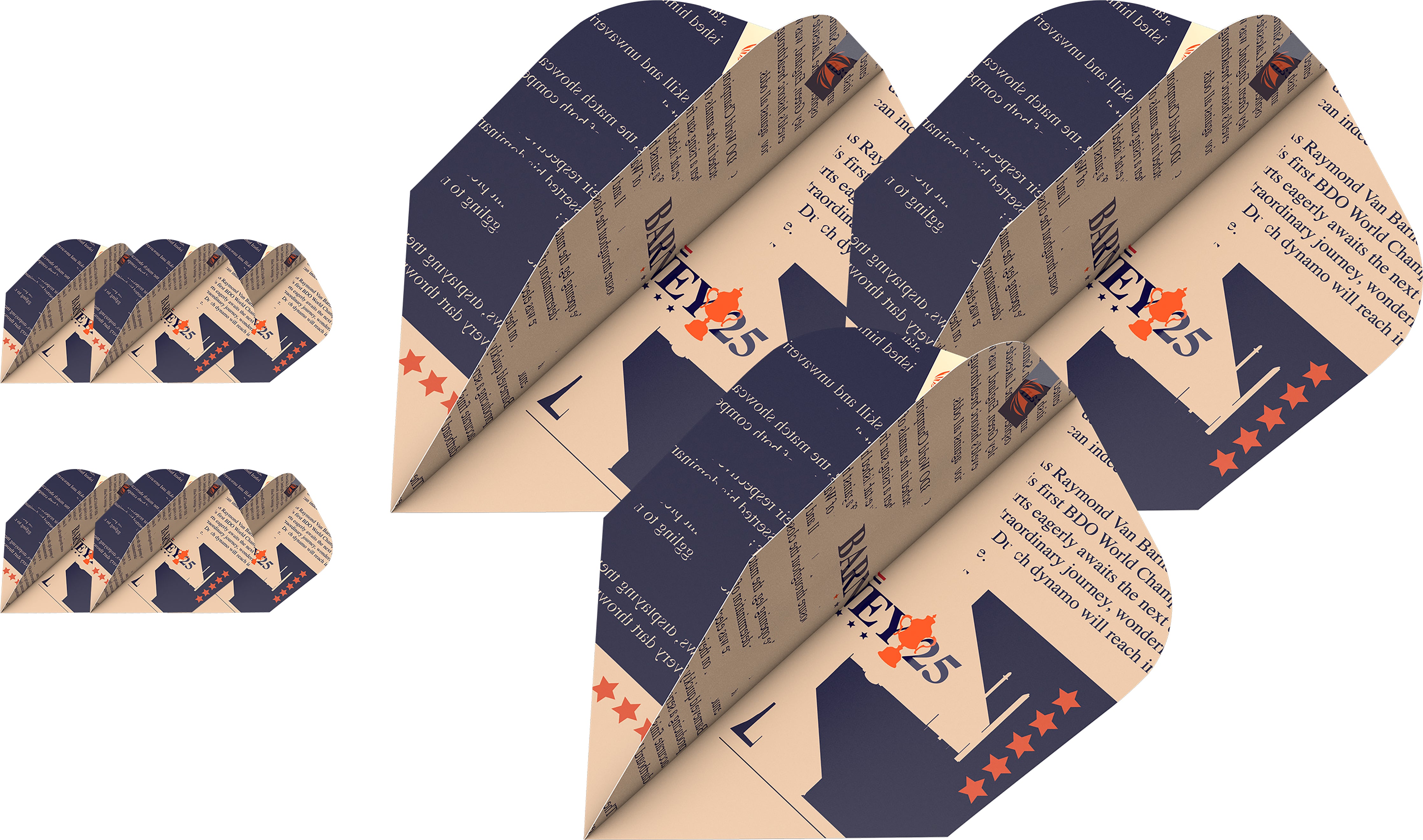 Target Raymond Van Barneveld - Barney25 - Pro.Ultra - No6 - Dart Flights - 3 Sets