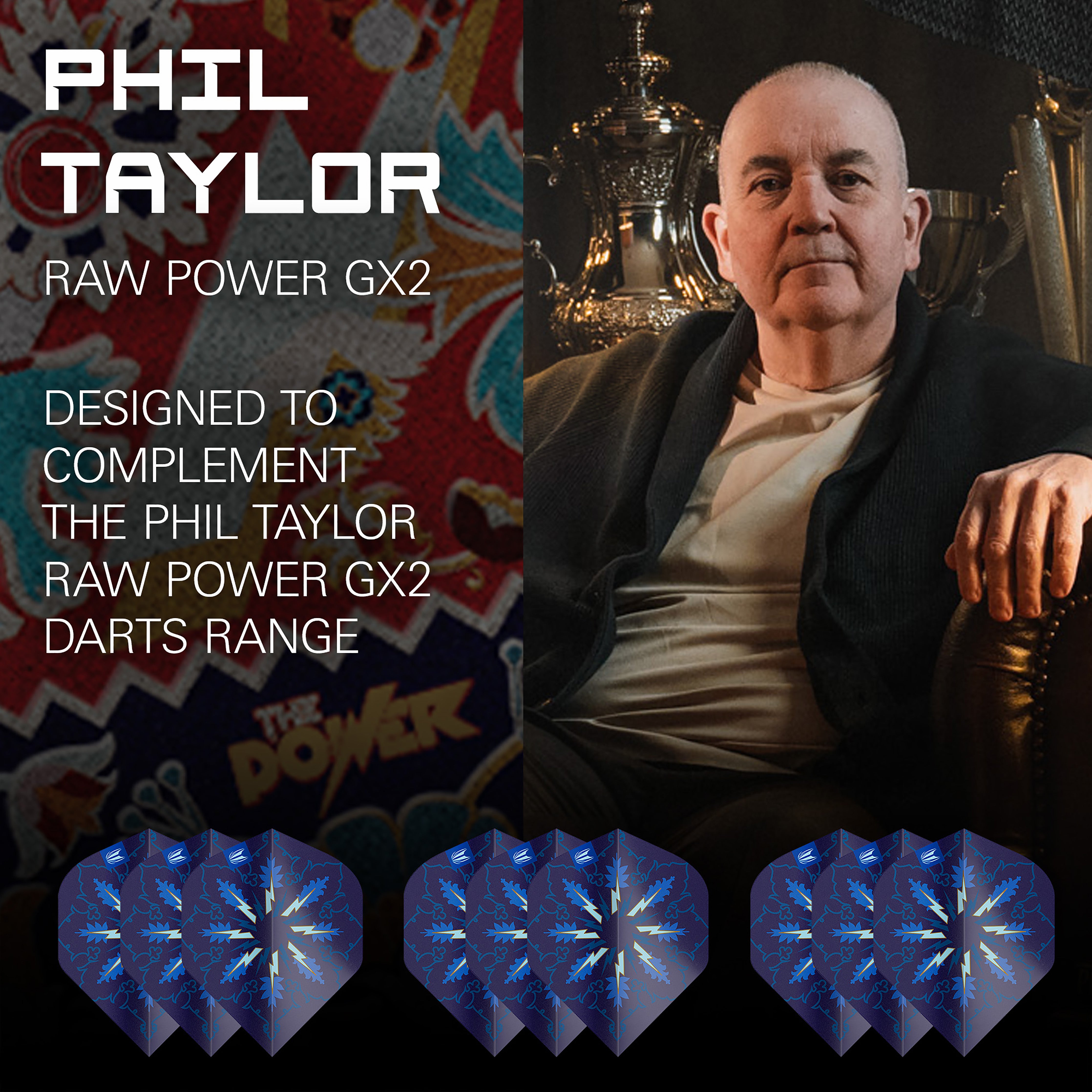 Target Phil Taylor - The Power - Gx2 - No2 - Standard - 3 Sets Included