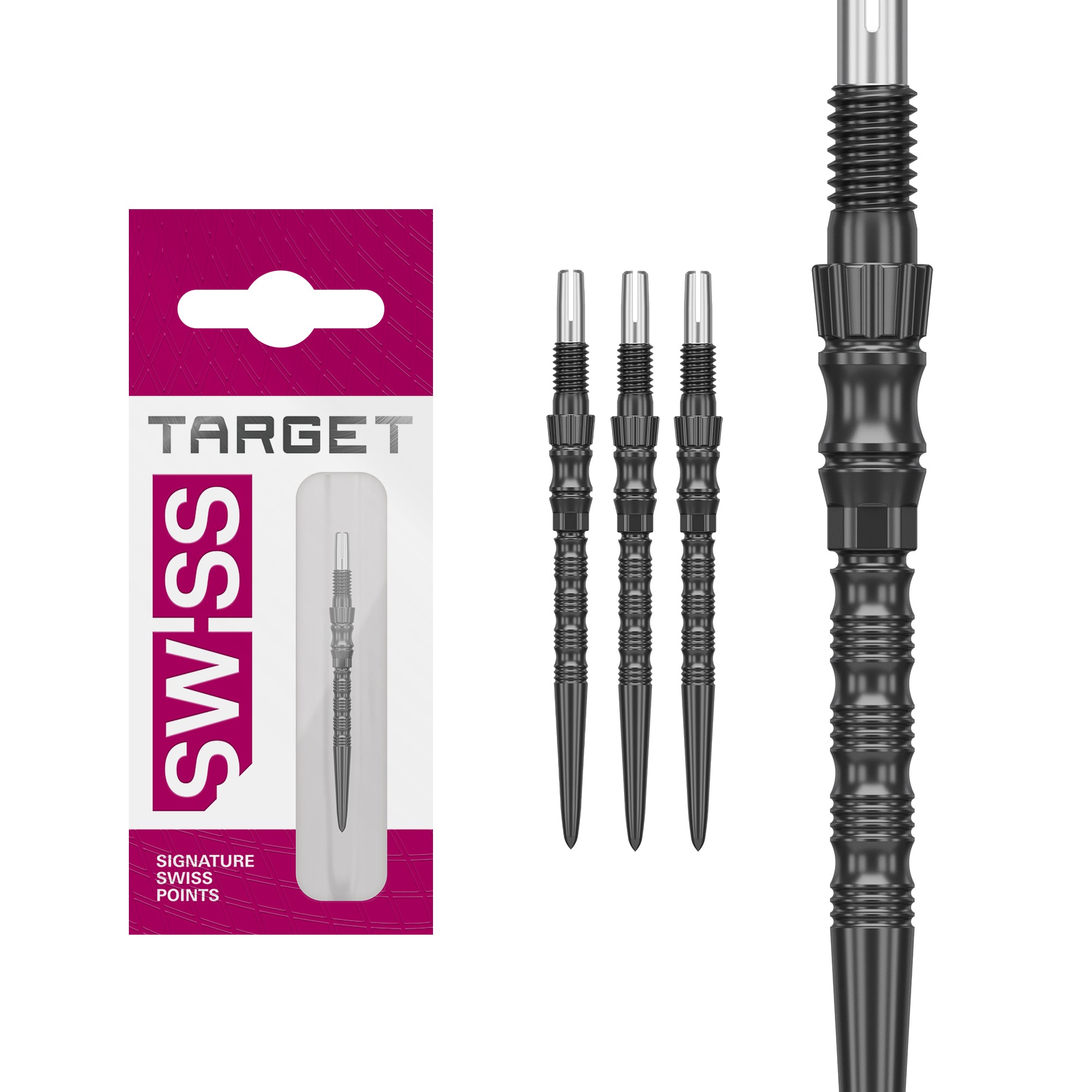 Target Signature Swiss Point - TRB - 30mm 35mm 42mm - Silver, Gold, Black