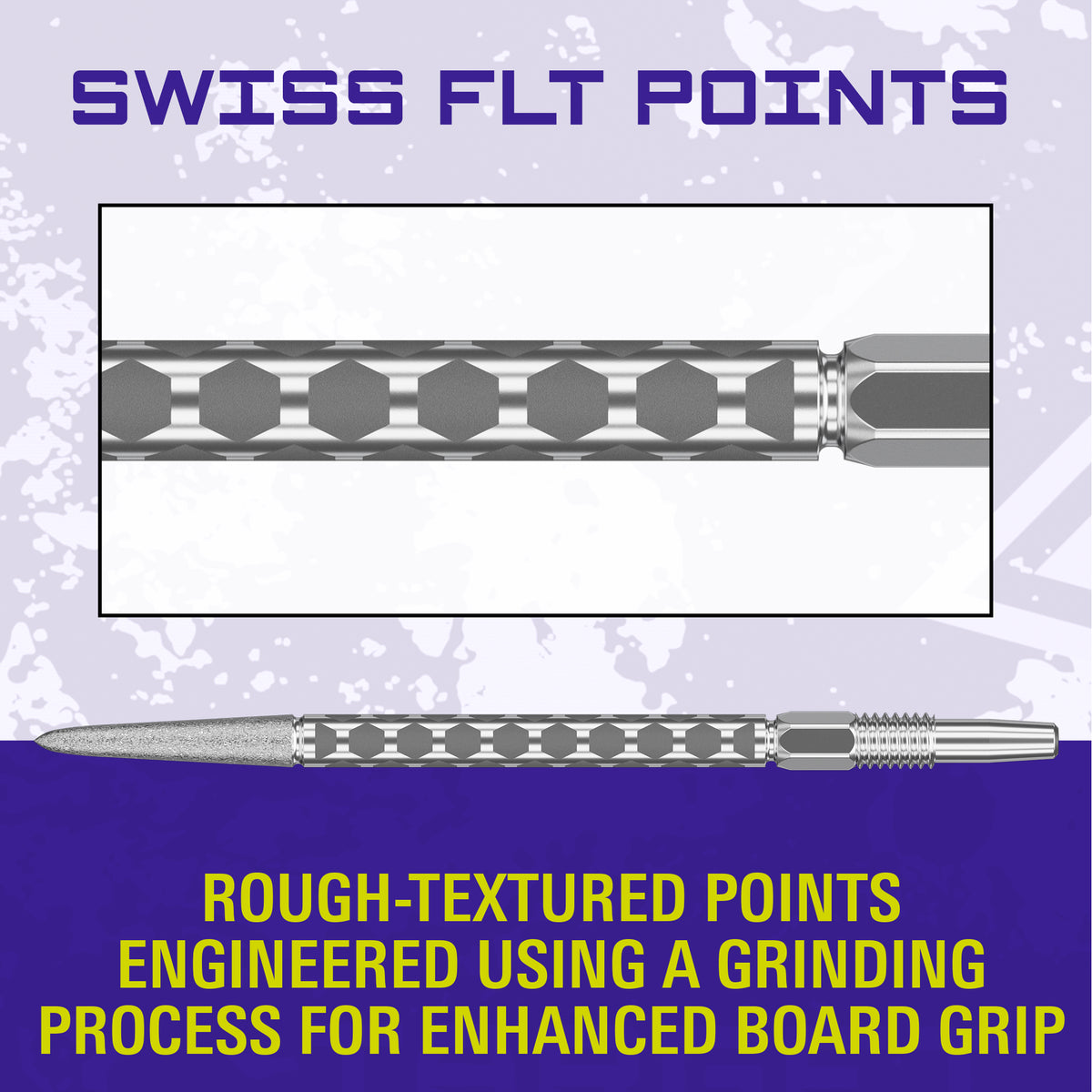 Target Swiss FLT Dart Points - Silver - 30mm 35mm 42mm