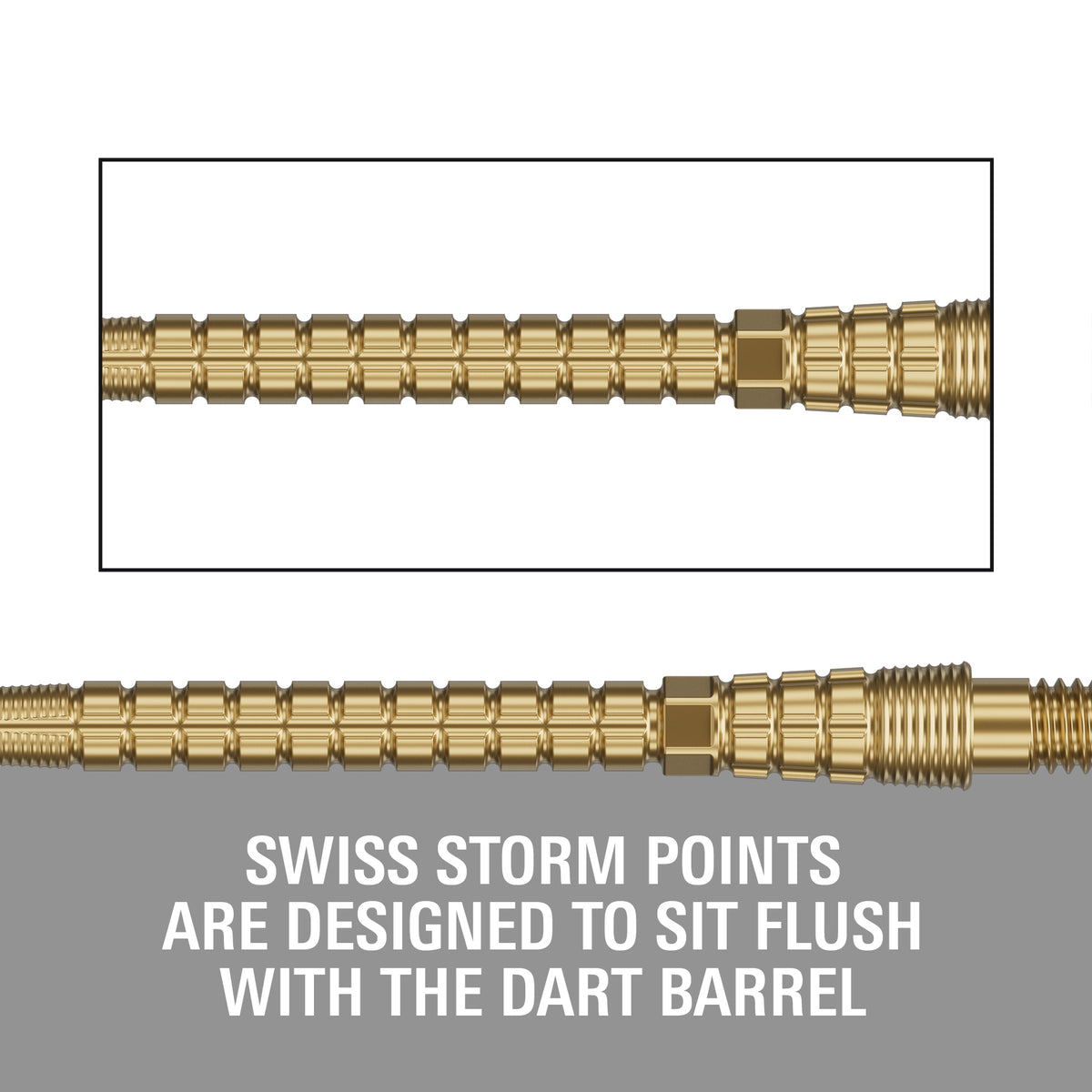 Target Swiss Chrono Storm Dart Points - Gold - 30mm 35mm 42mm