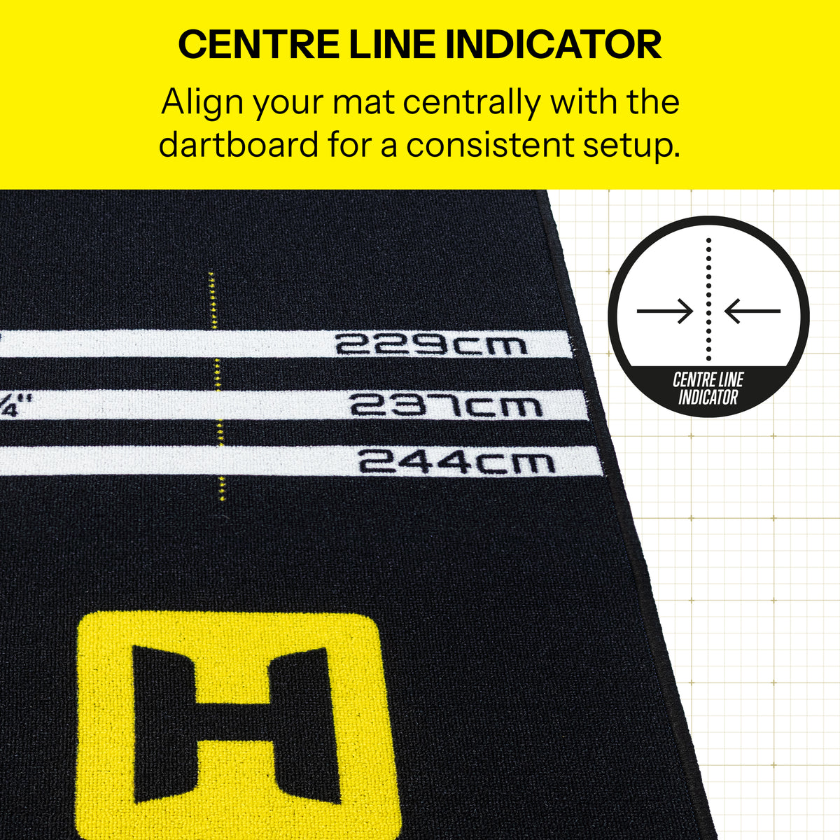 Harrows Fortis Yellow Dart Mat