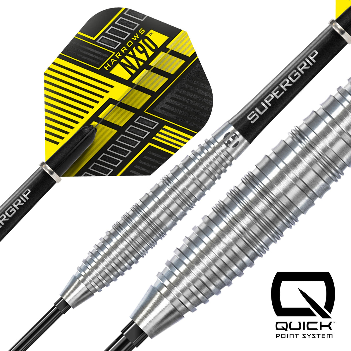 Harrows NX90 Bomb - 90% Tungsten - Quick Point Darts - 21g 23g 25g