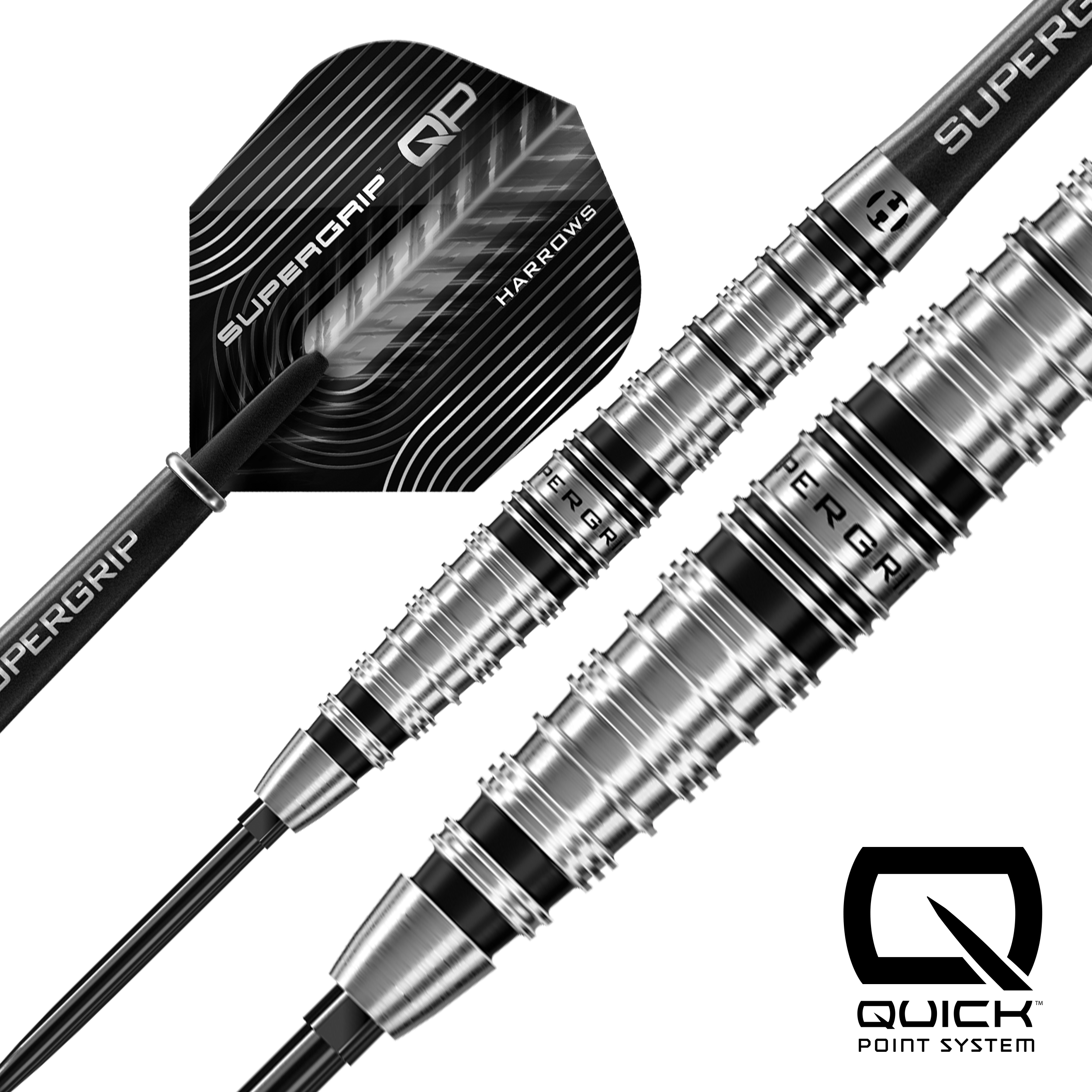 Harrows Supergrip Torpedo 90% Quick Point Darts - 22g 23g 24g