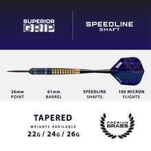 Harrows Nox Brass Darts Set - 22g 24g 26g