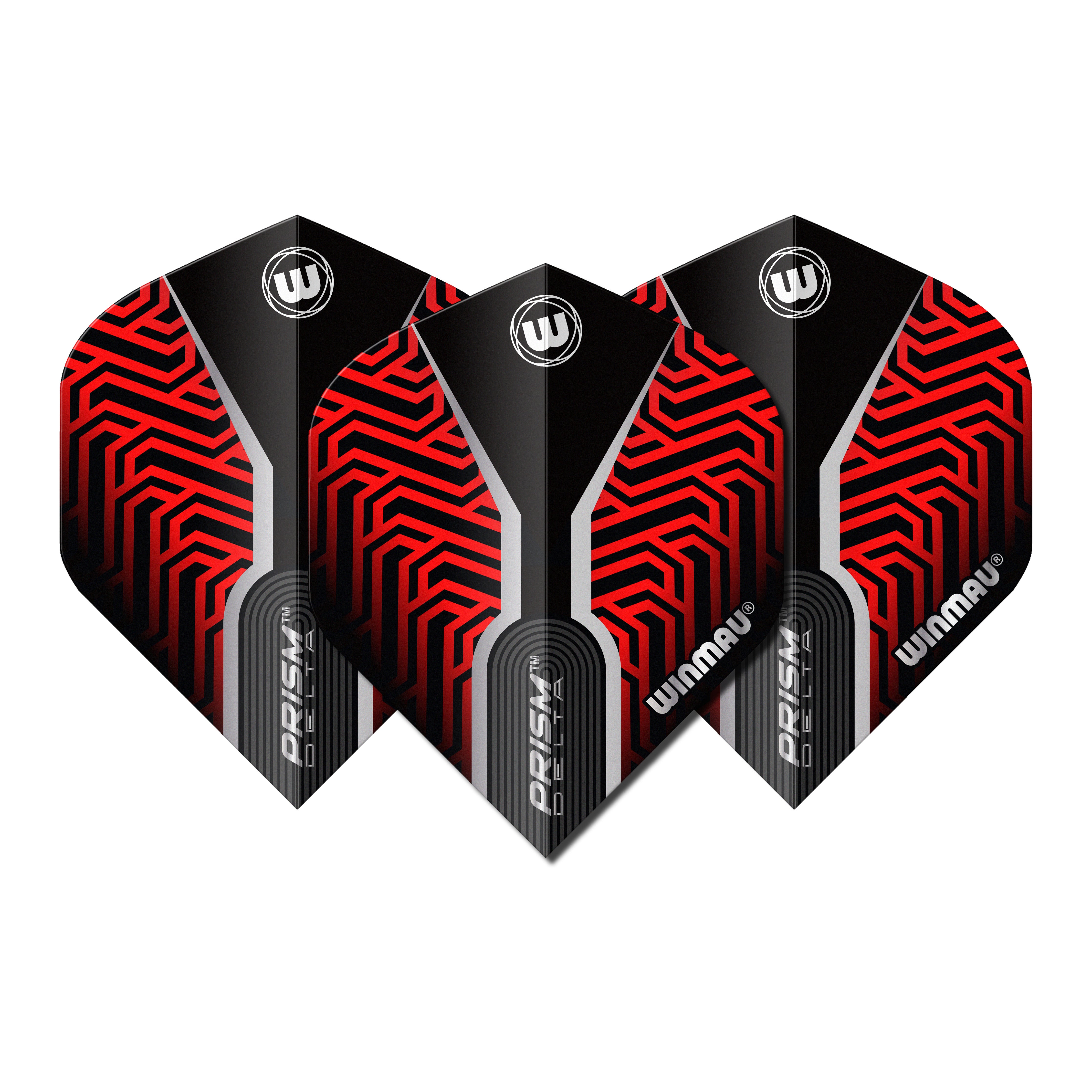 Winmau Prism Delta Kairos Dart Flights - Standard No2 - Red