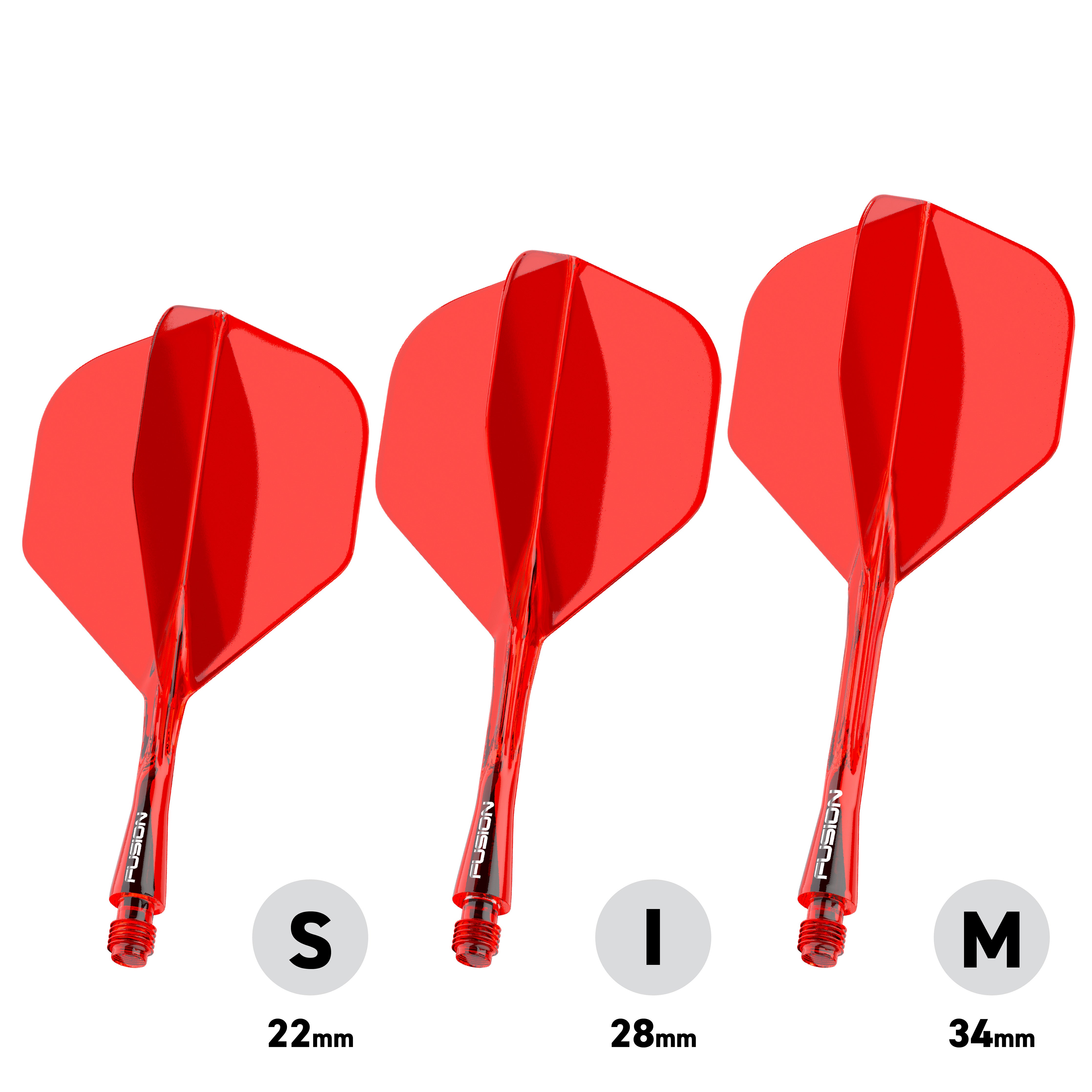 Winmau Fusion Integrated Flight & Shaft System - No2 - Red