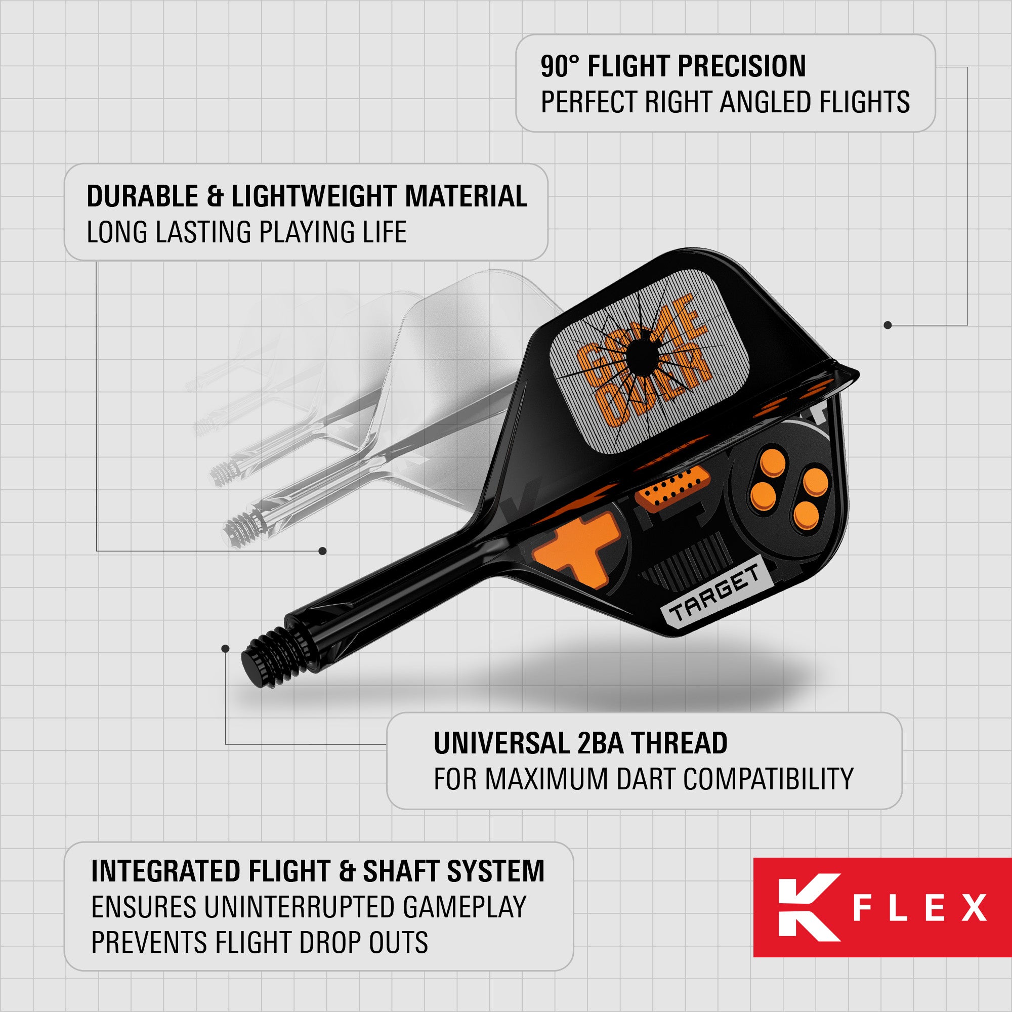 Target K-Flex Game Over Flights & Shaft System - No6 Shape