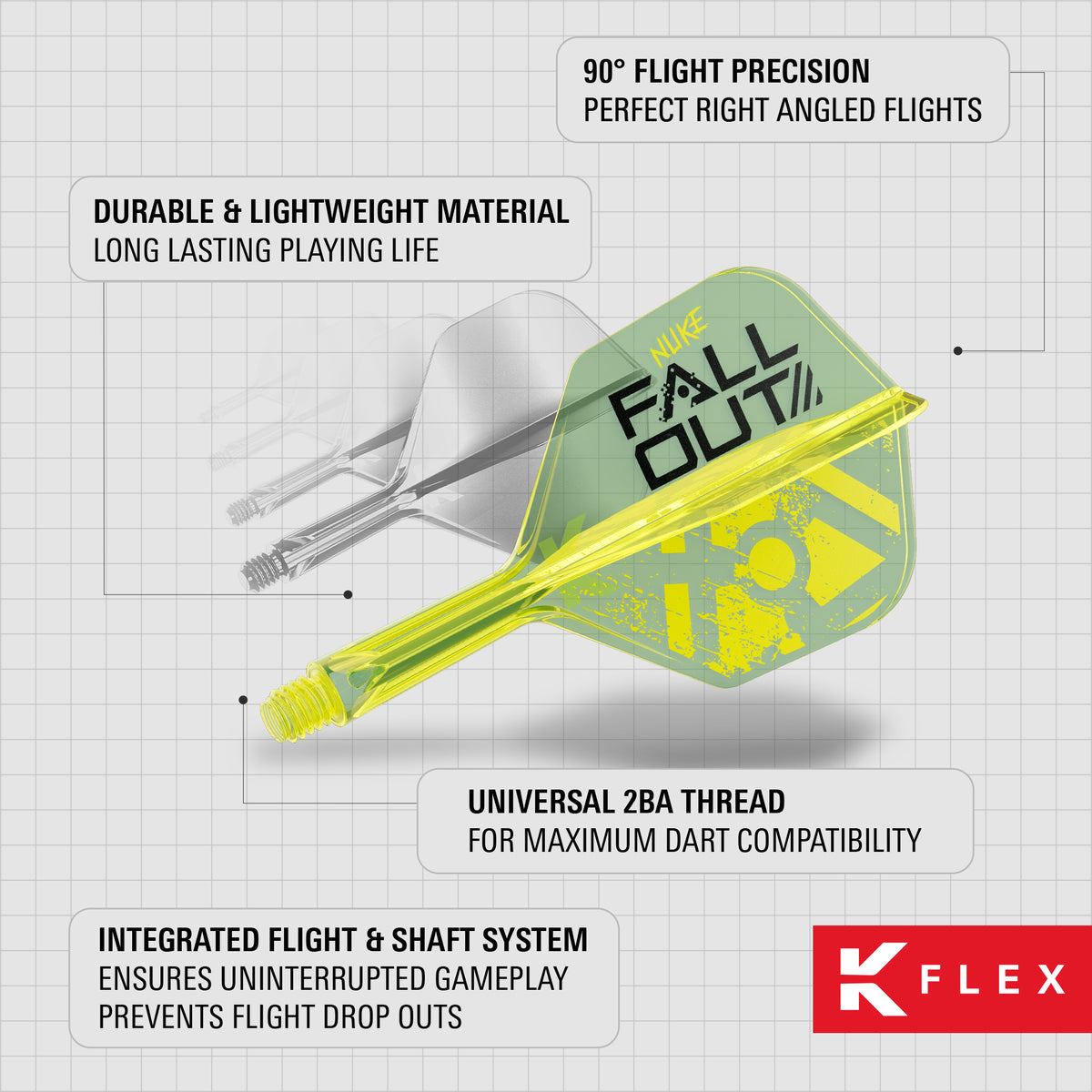 Target K-Flex - Luke Littler - Fallout - No6 - Flight & Shaft System