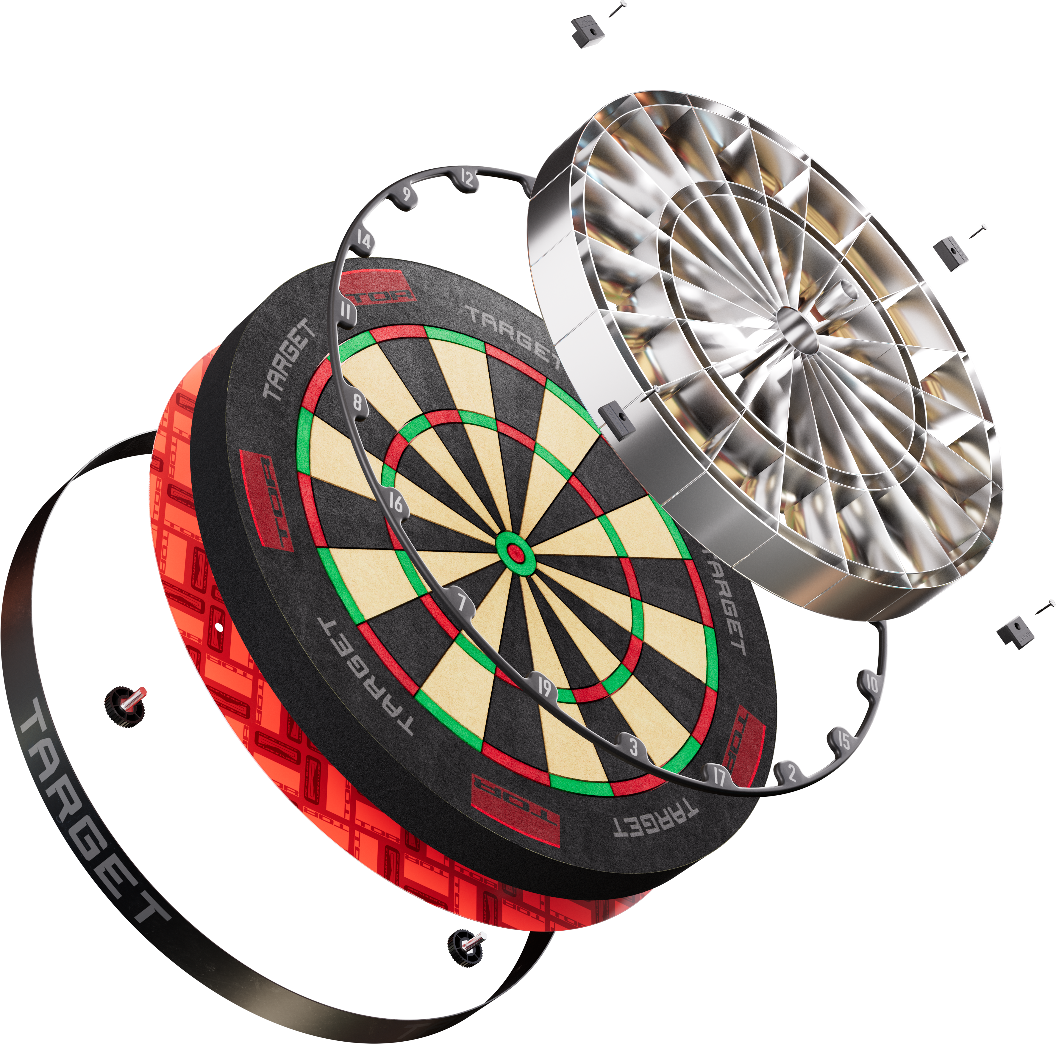 Target Tor Dartboard & Black Surround Bundle