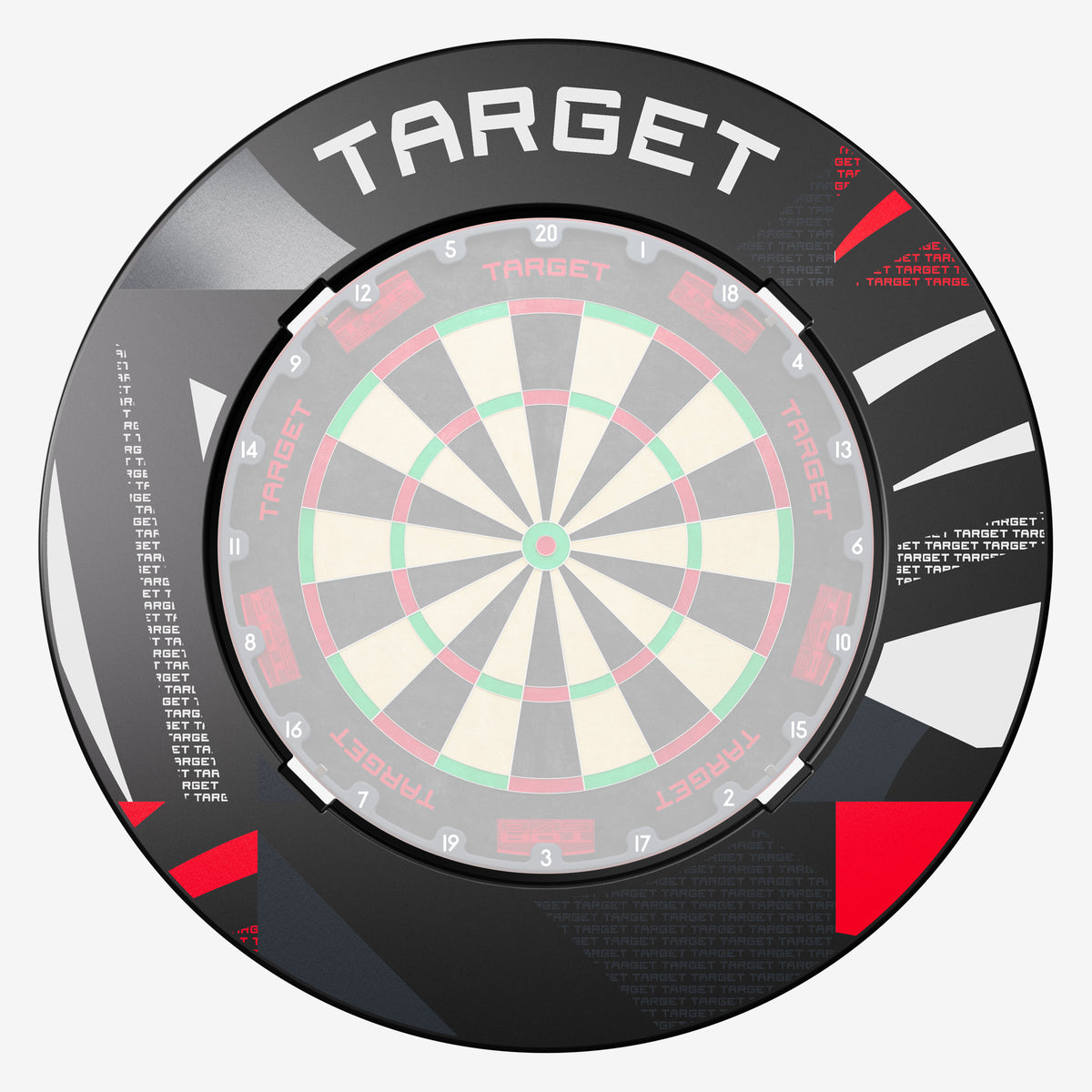 Target Black Patterned Notched Dartboard Surround