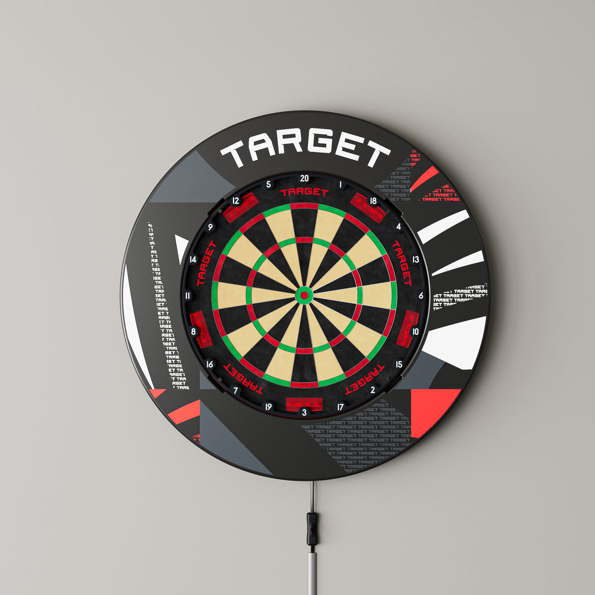 Target Black Patterned Notched Dartboard Surround