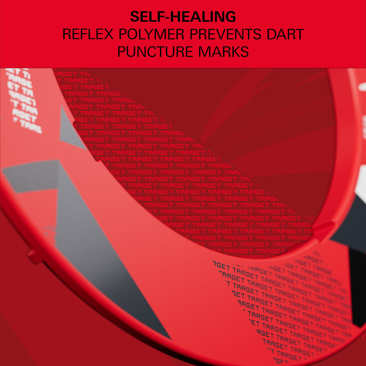 Target Red Patterned Notched Dartboard Surround