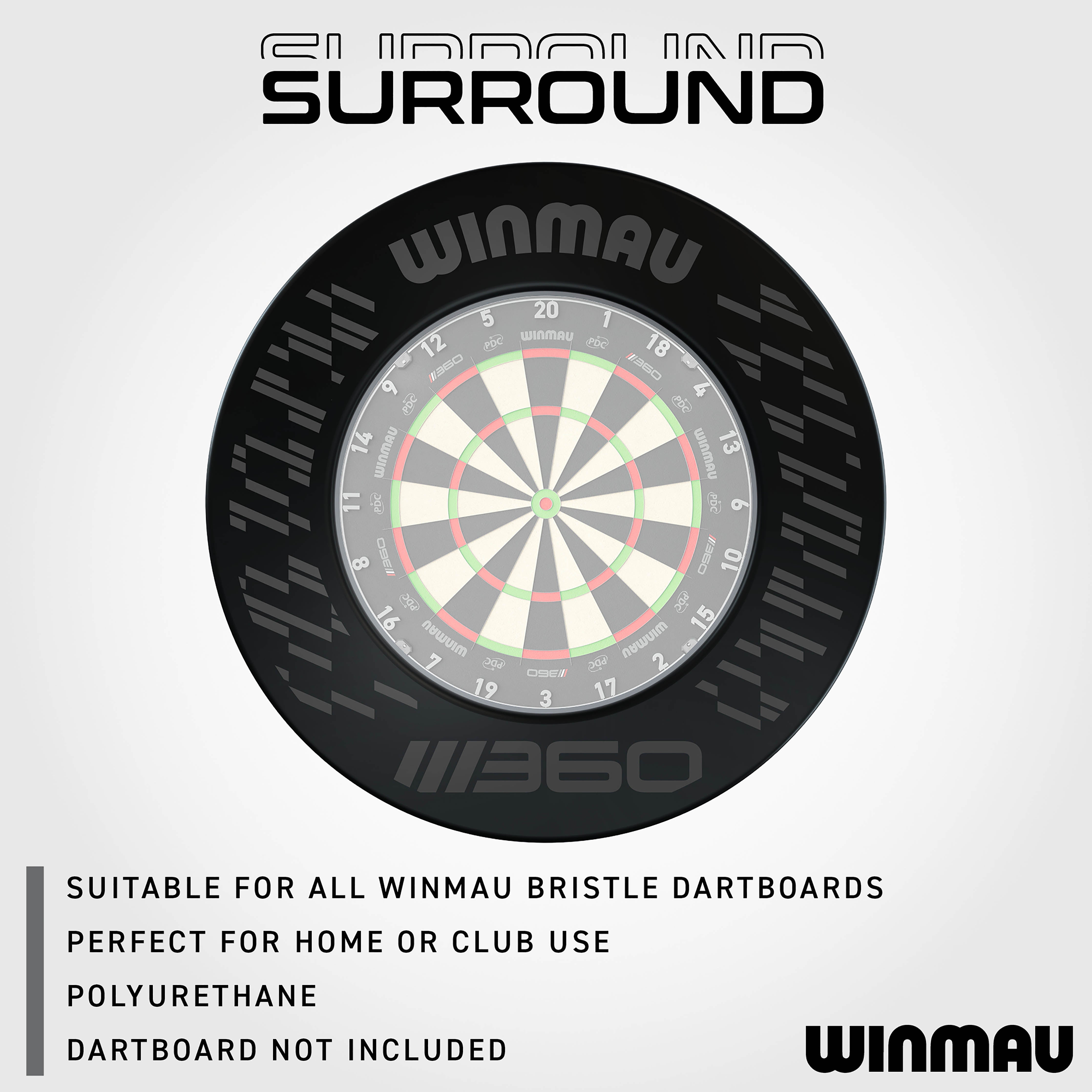 Winmau Blade 360 Dartboard Surround -Black