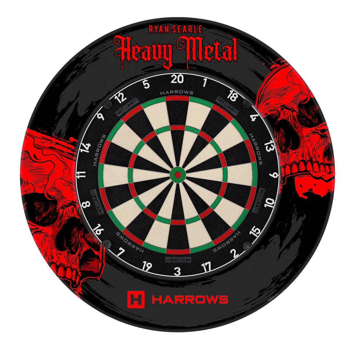 Harrows Ryan Searle Heavy Metal Dartboard Surround