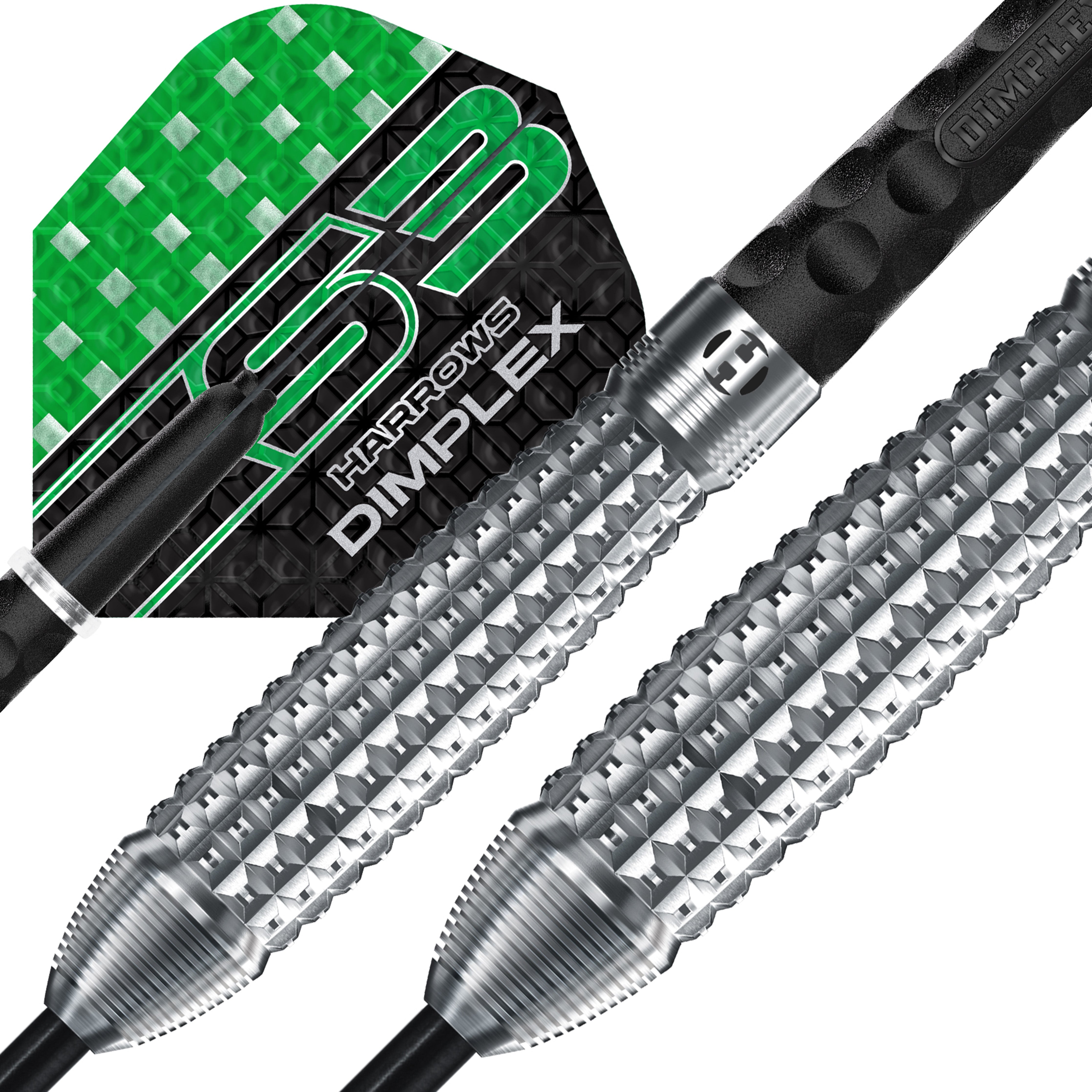 Harrows Dimplex S3 Bomb Steel Tip Darts Set - 90% Tungsten - 21g 23g 24g 25g