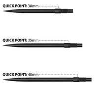Harrows Quick Points - Black - 30mm 35mm 40mm