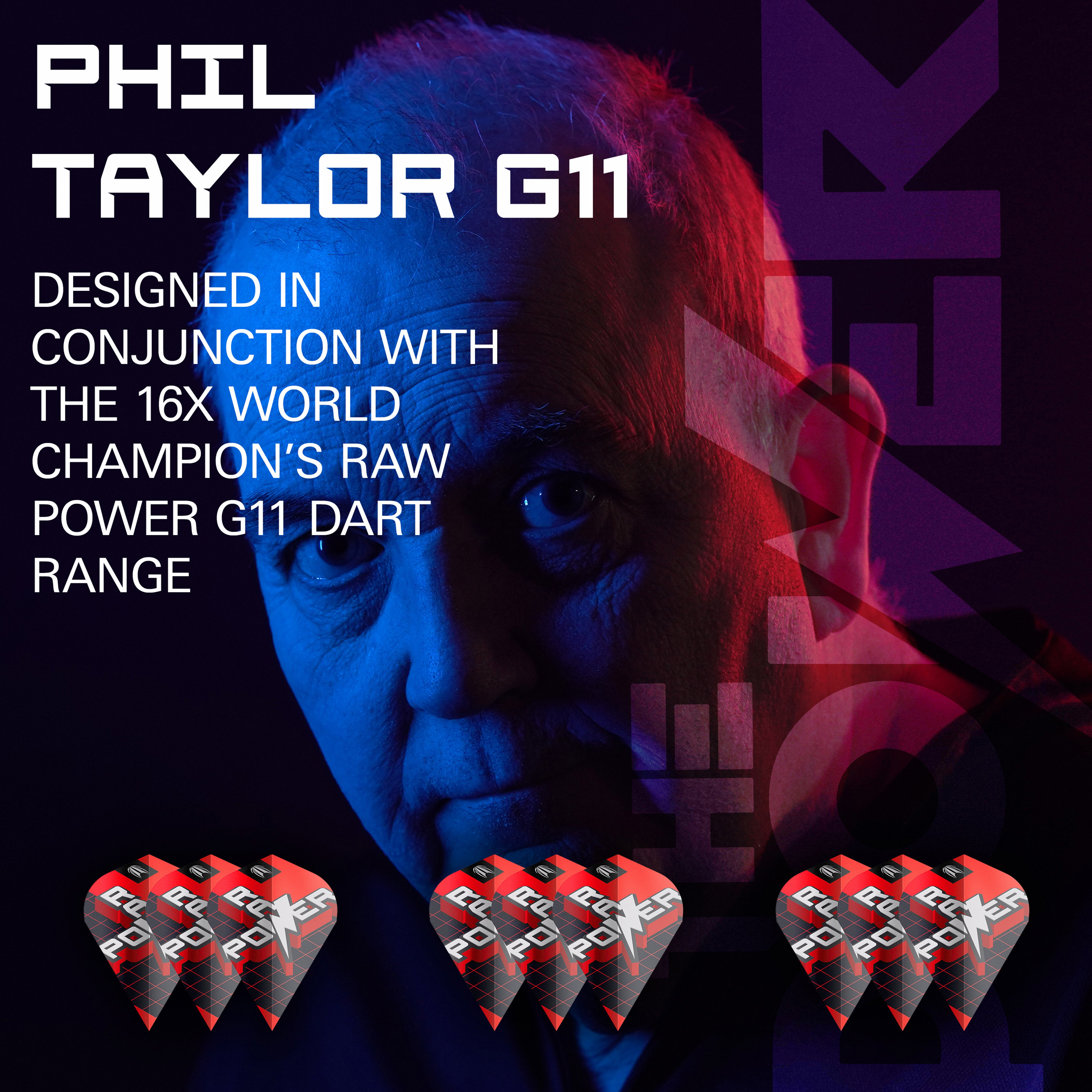 Target Phil 'The Power' Taylor Raw Power G11 Pro.Ultra Dart Flights 2024 - Vapor S