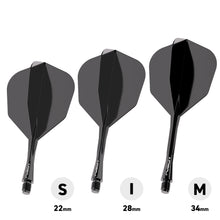Winmau Fusion Integrated Flight & Shaft System - No6 - Black