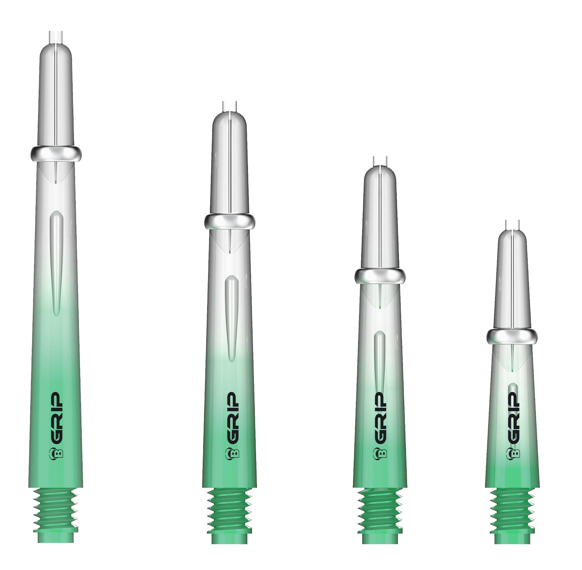 BULL'S B-Grip-2 TTC Dart Shafts - Extra short to Medium - Green